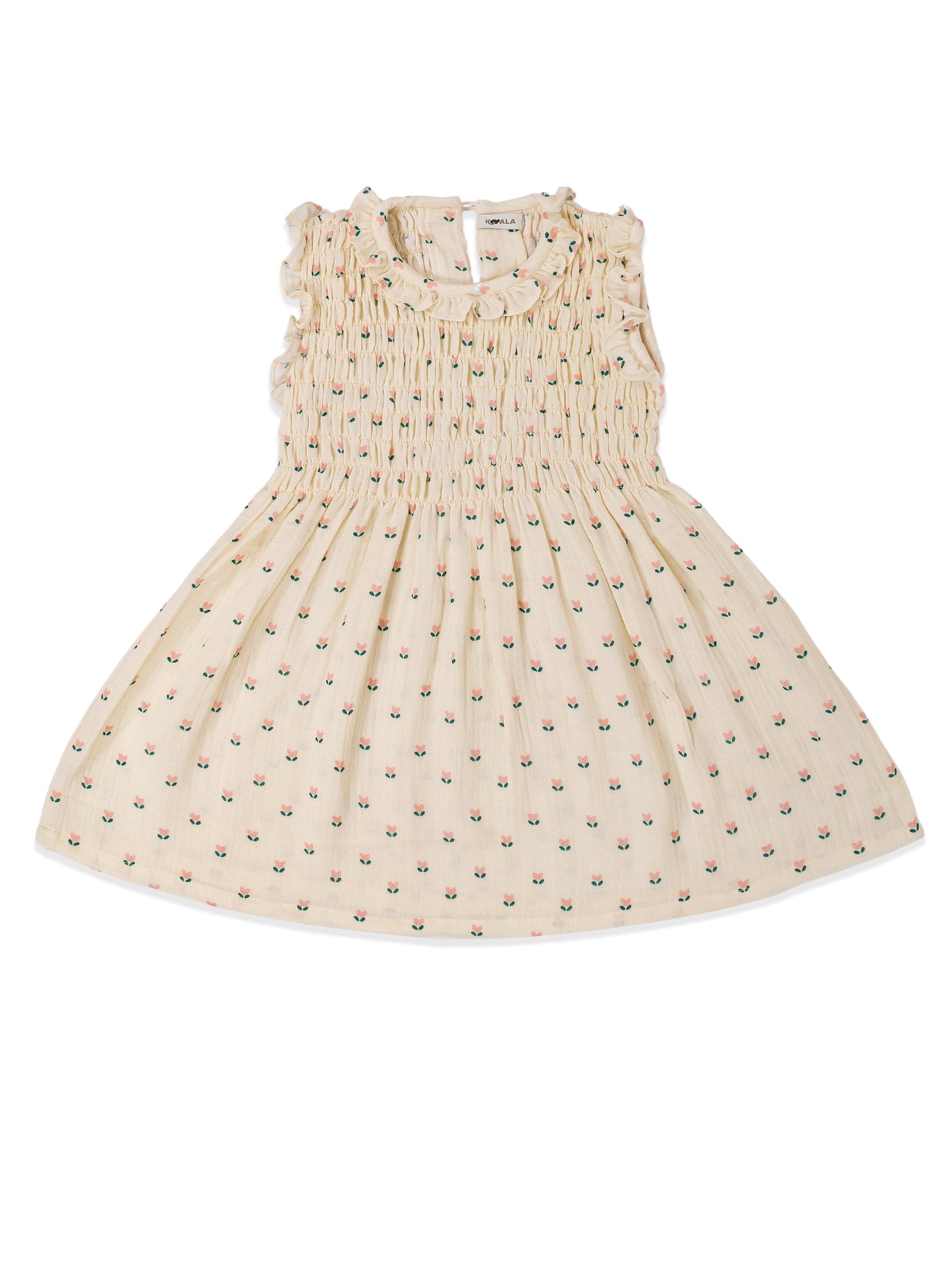 Petal Whisper Smocked Dress