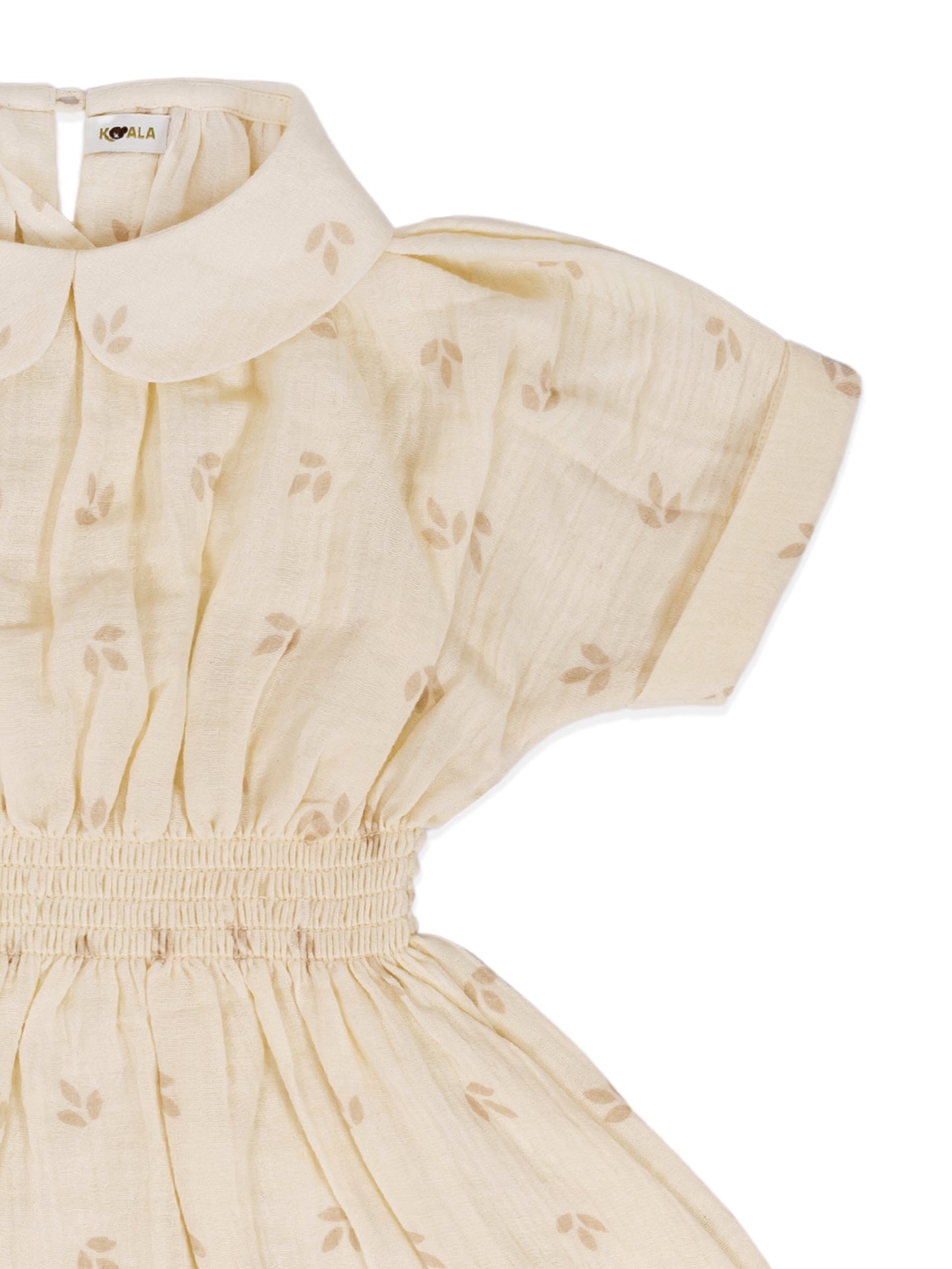 Ivory Petal Smocked Dress