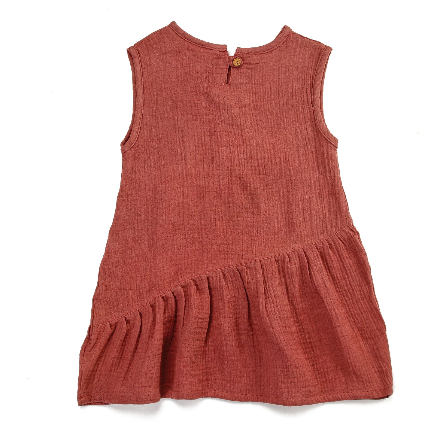 Brick Charm Asymmetrical Dress