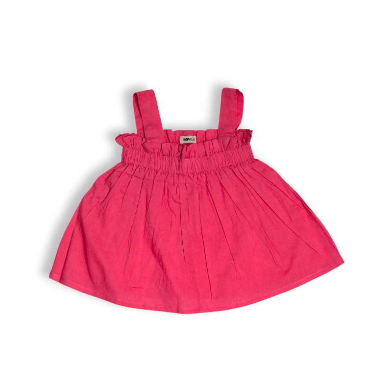 Raspberry Ruffle Top