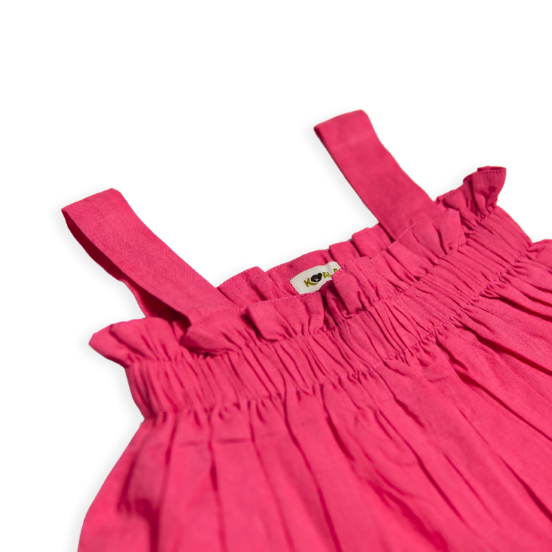 Raspberry Ruffle Top