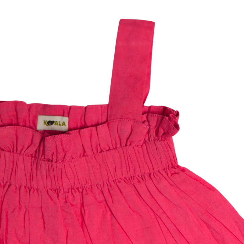 Raspberry Ruffle Top