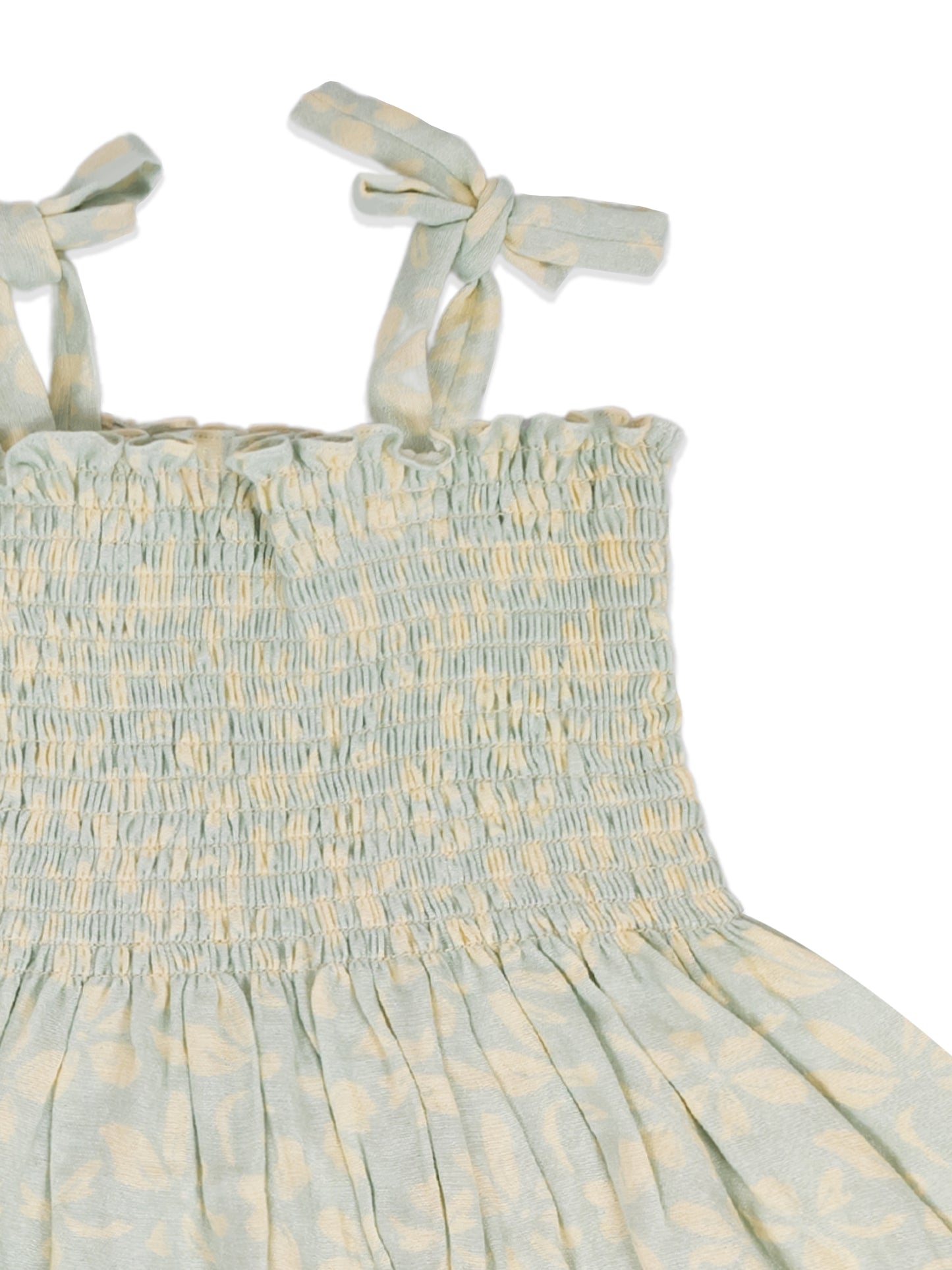 Misty Bloom Smocked Dress