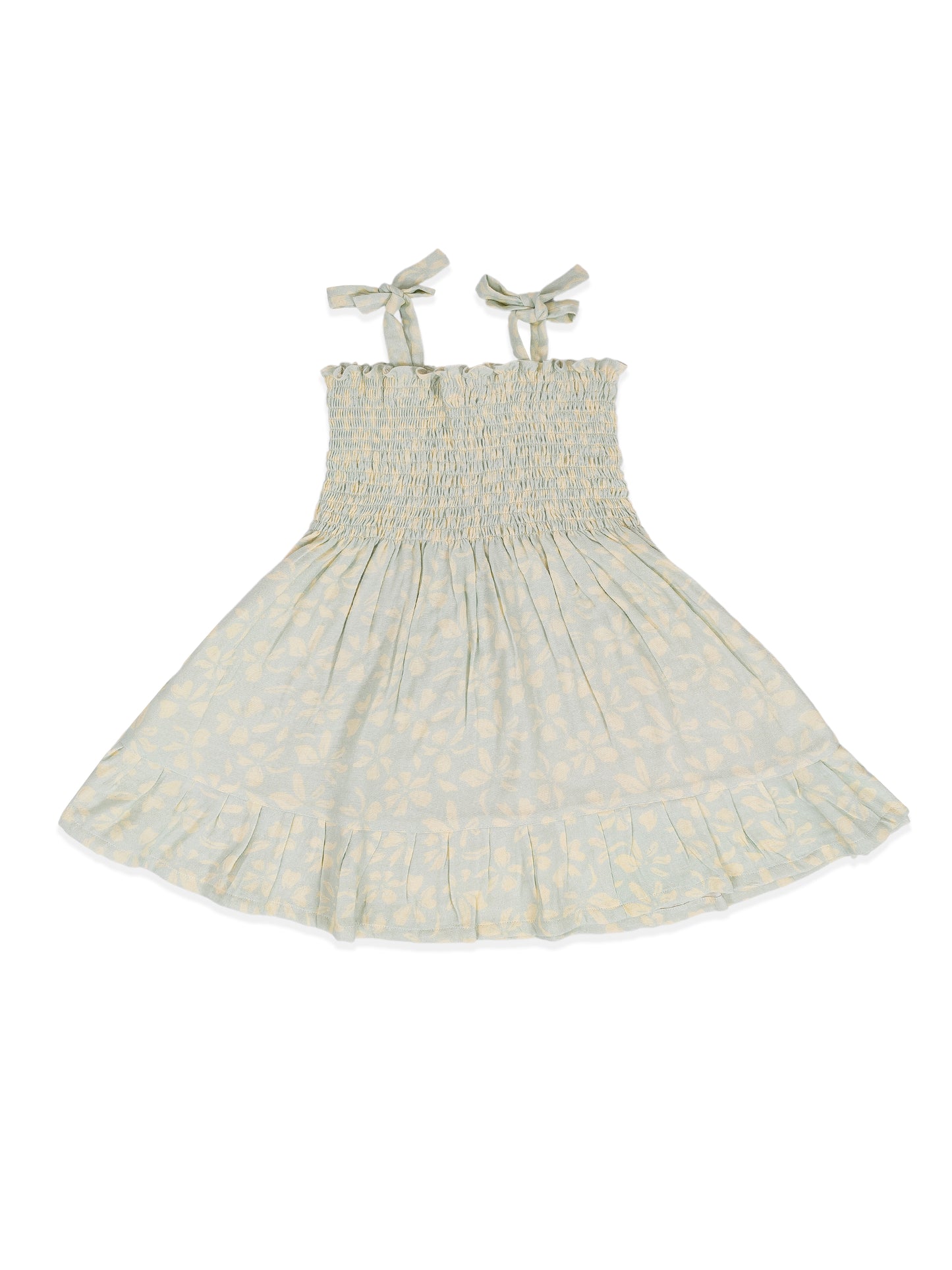 Misty Bloom Smocked Dress
