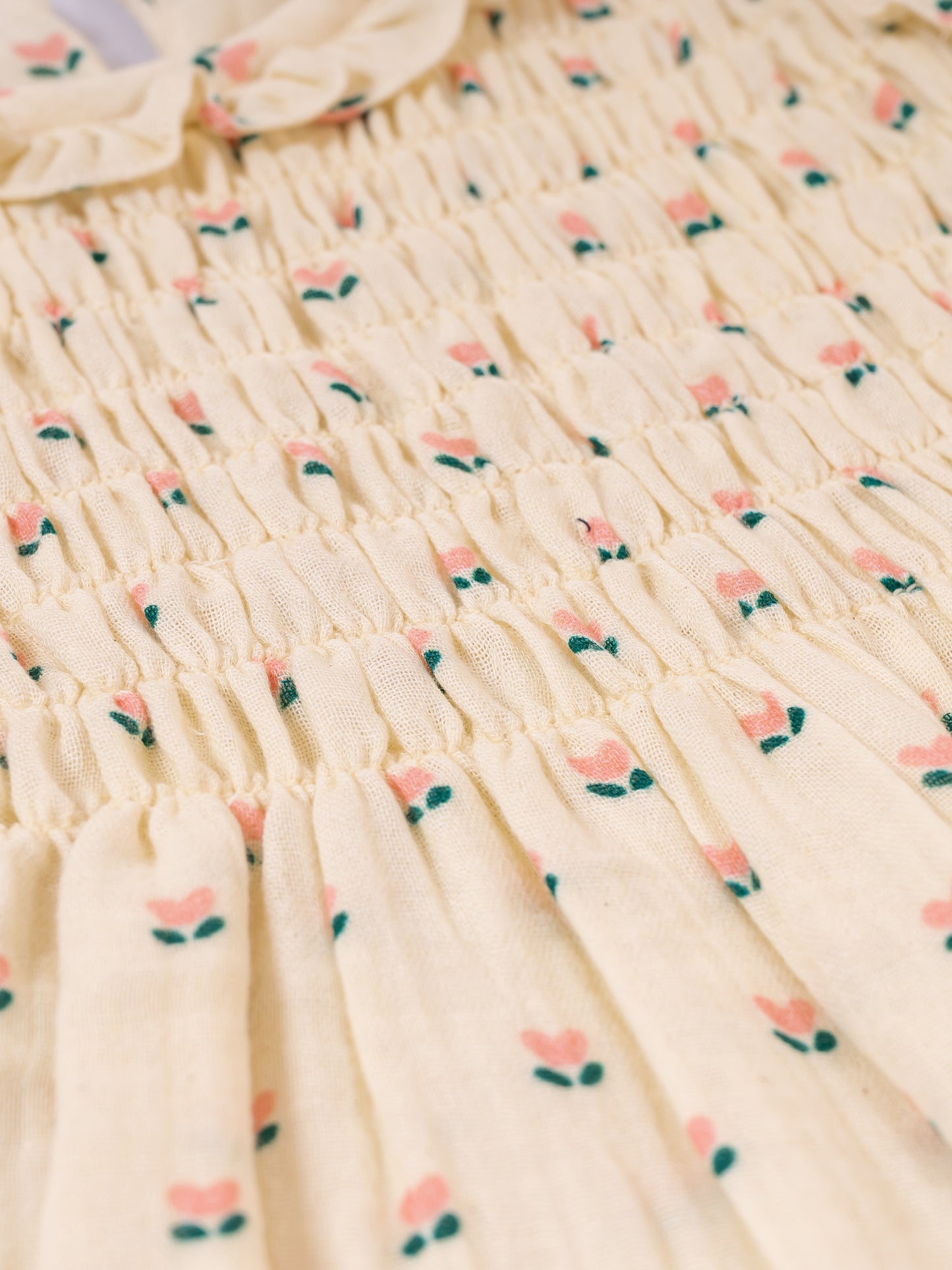 Petal Whisper Smocked Dress