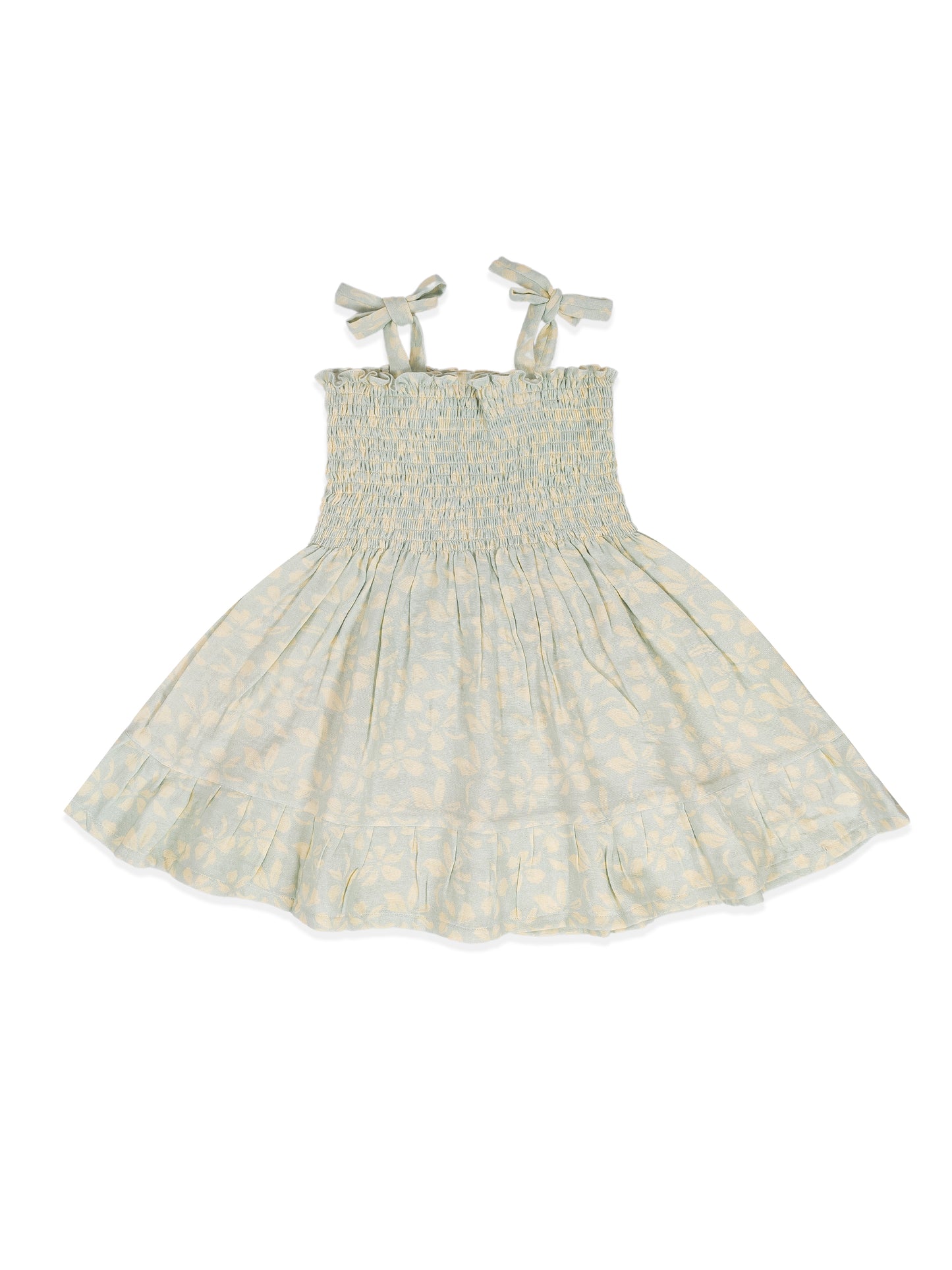 Misty Bloom Smocked Dress