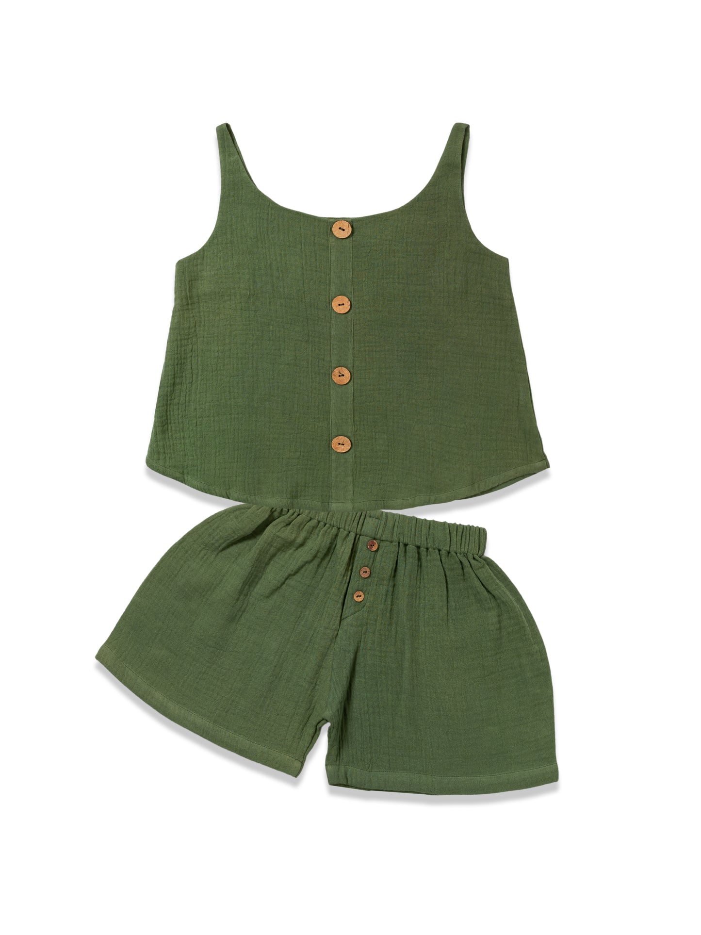 Olive Whisper Bamboo Co-ord Set