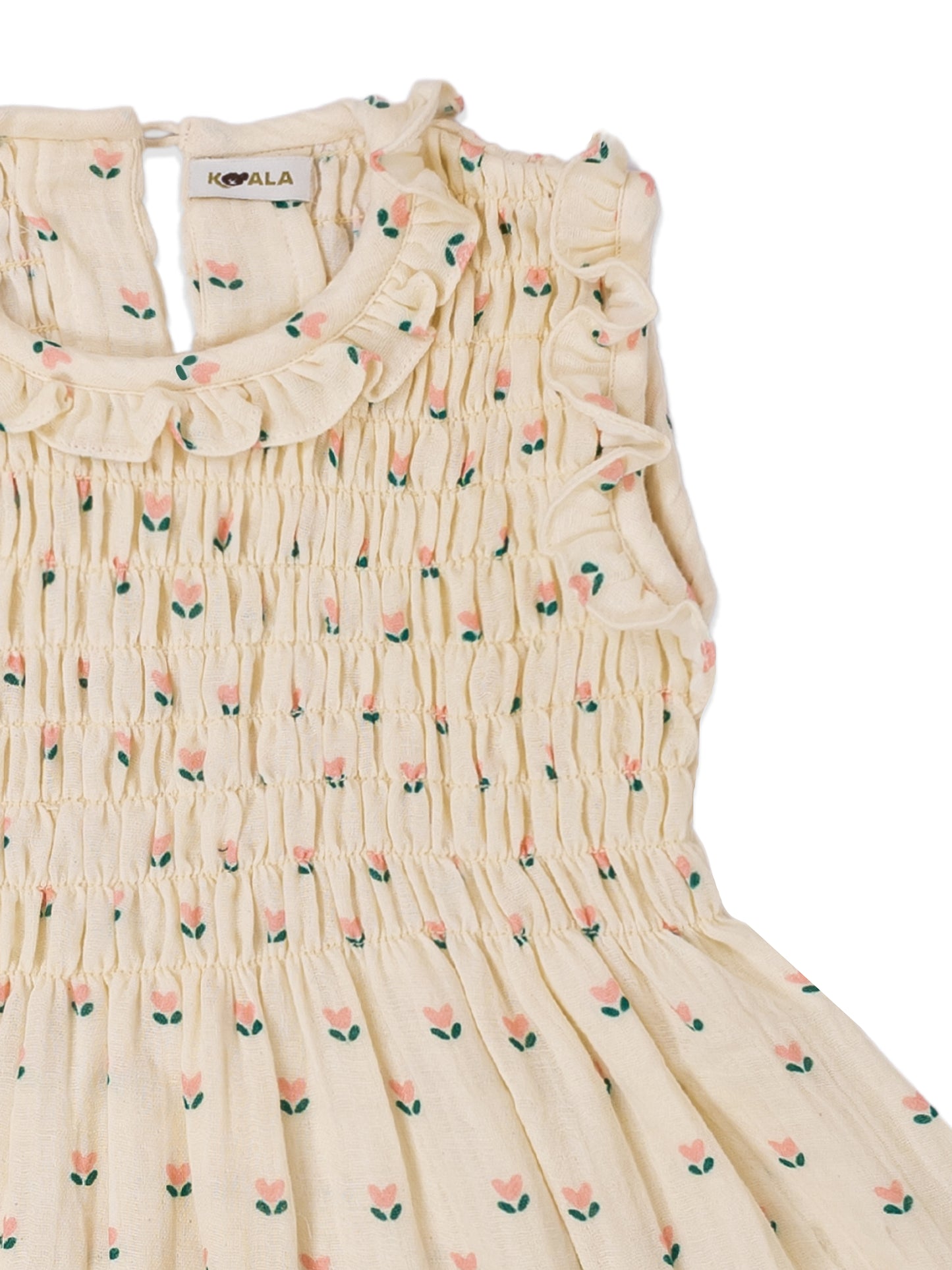 Petal Whisper Smocked Dress