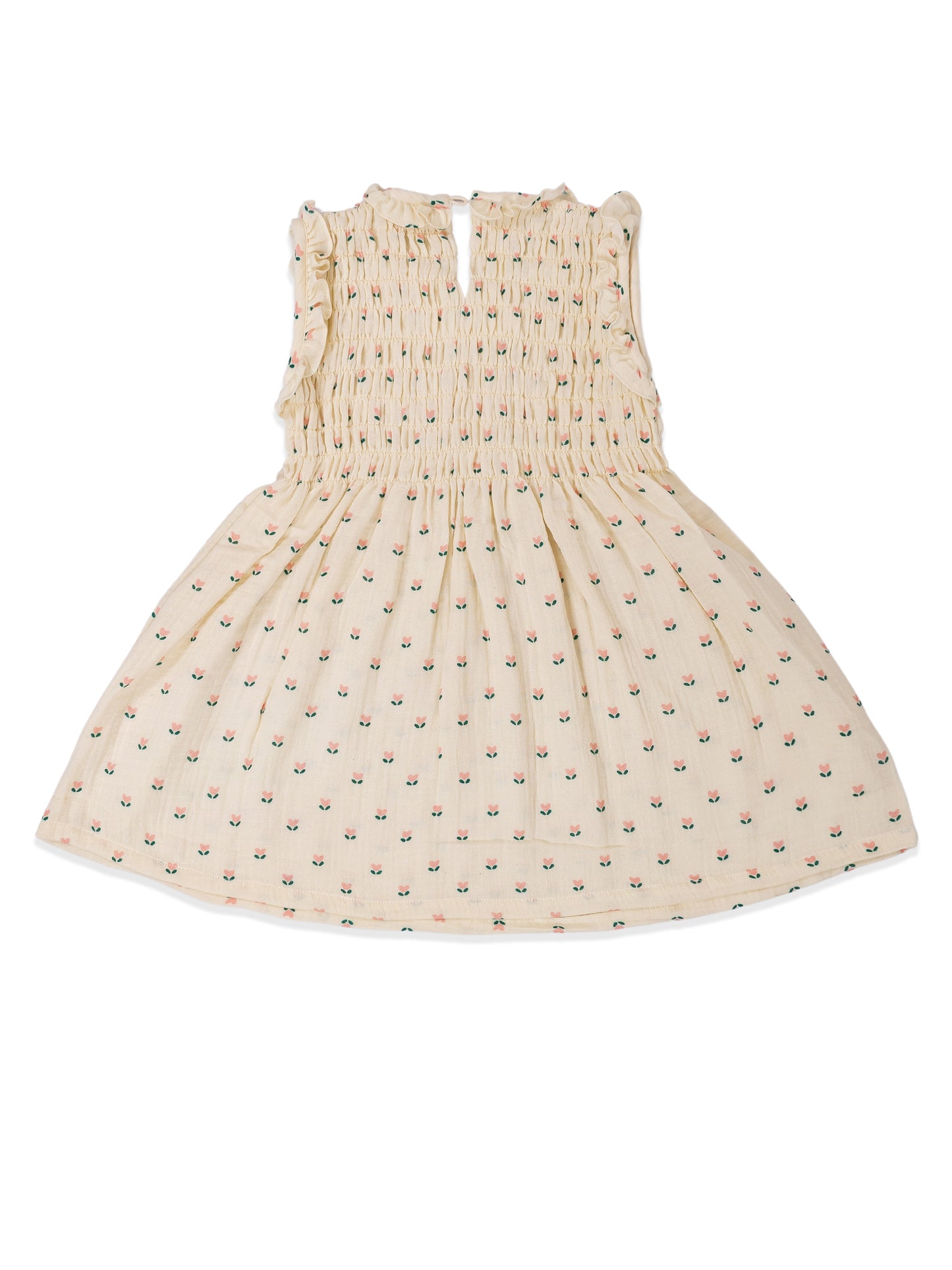 Petal Whisper Smocked Dress