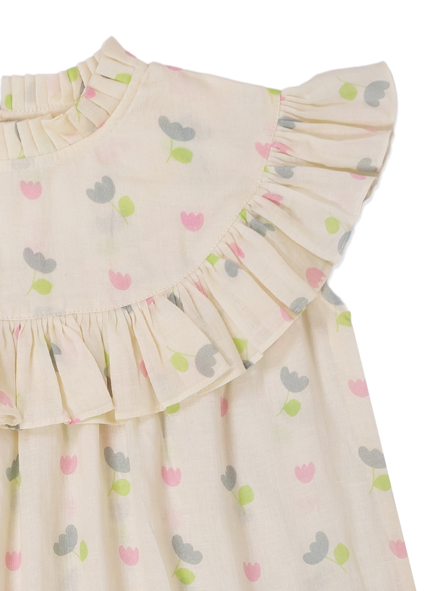 Tulip Garden Muslin Dress