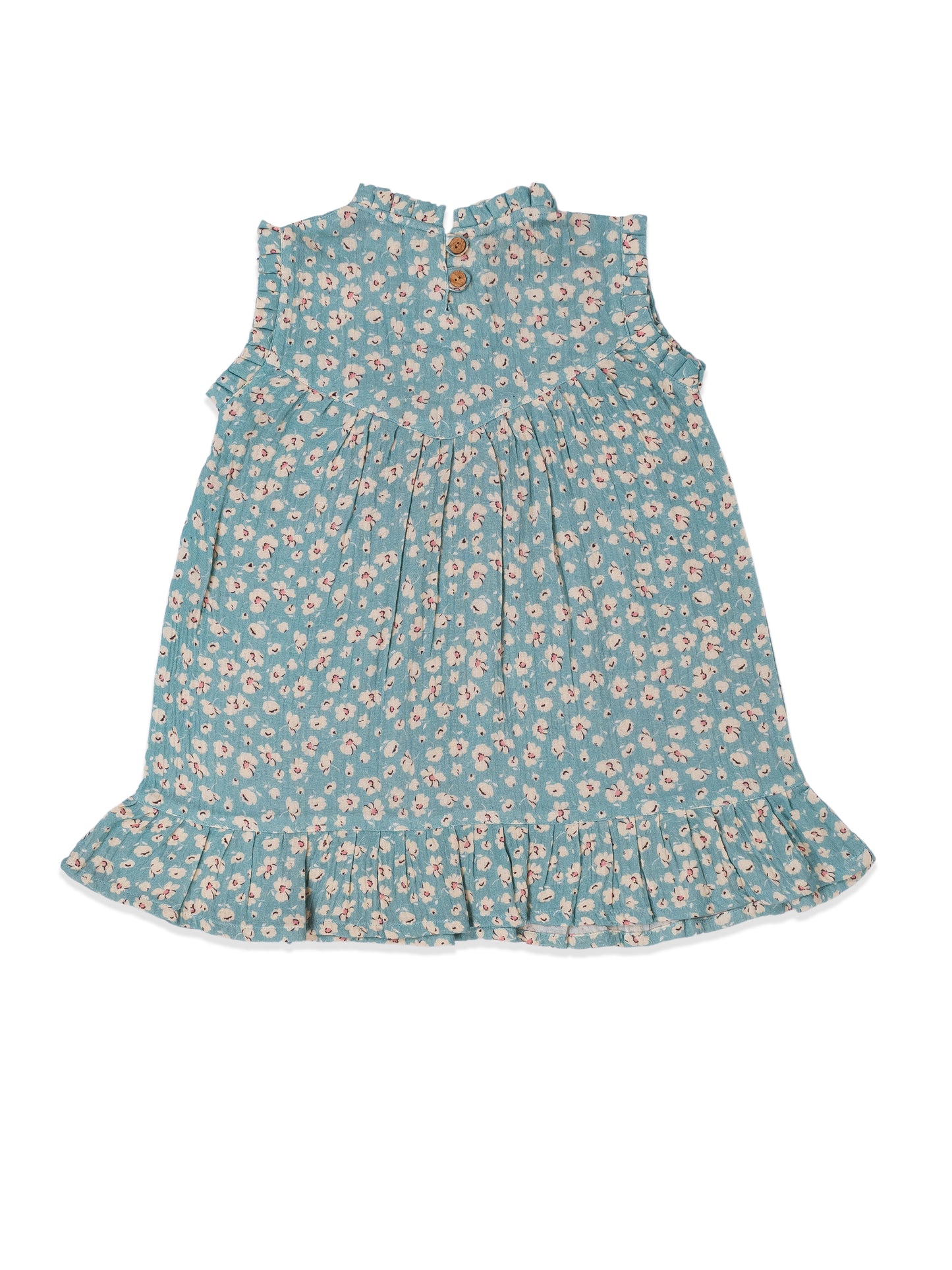 Blue Blossom Frill Dress