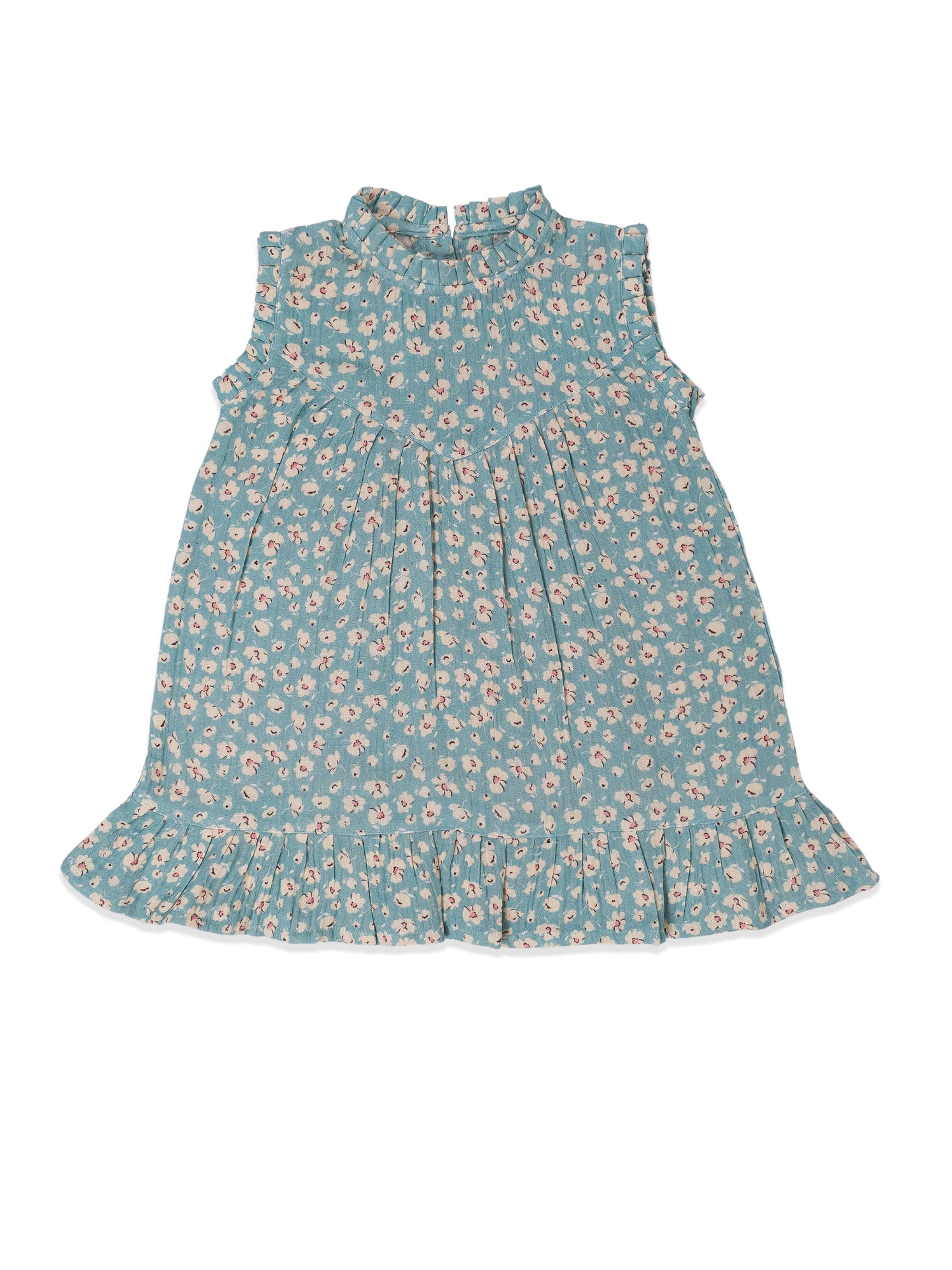Blue Blossom Frill Dress