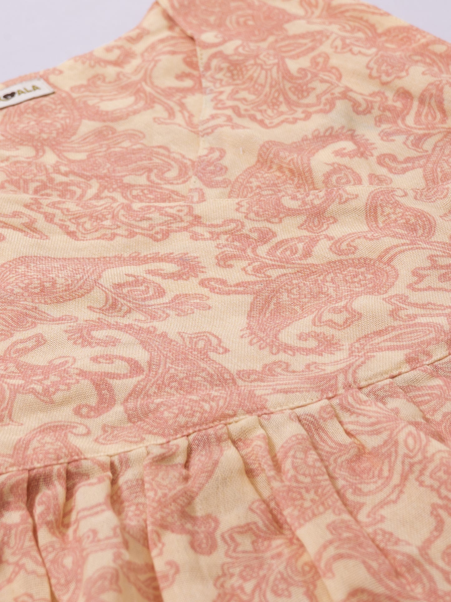 Peach Whisper Wrap Dress