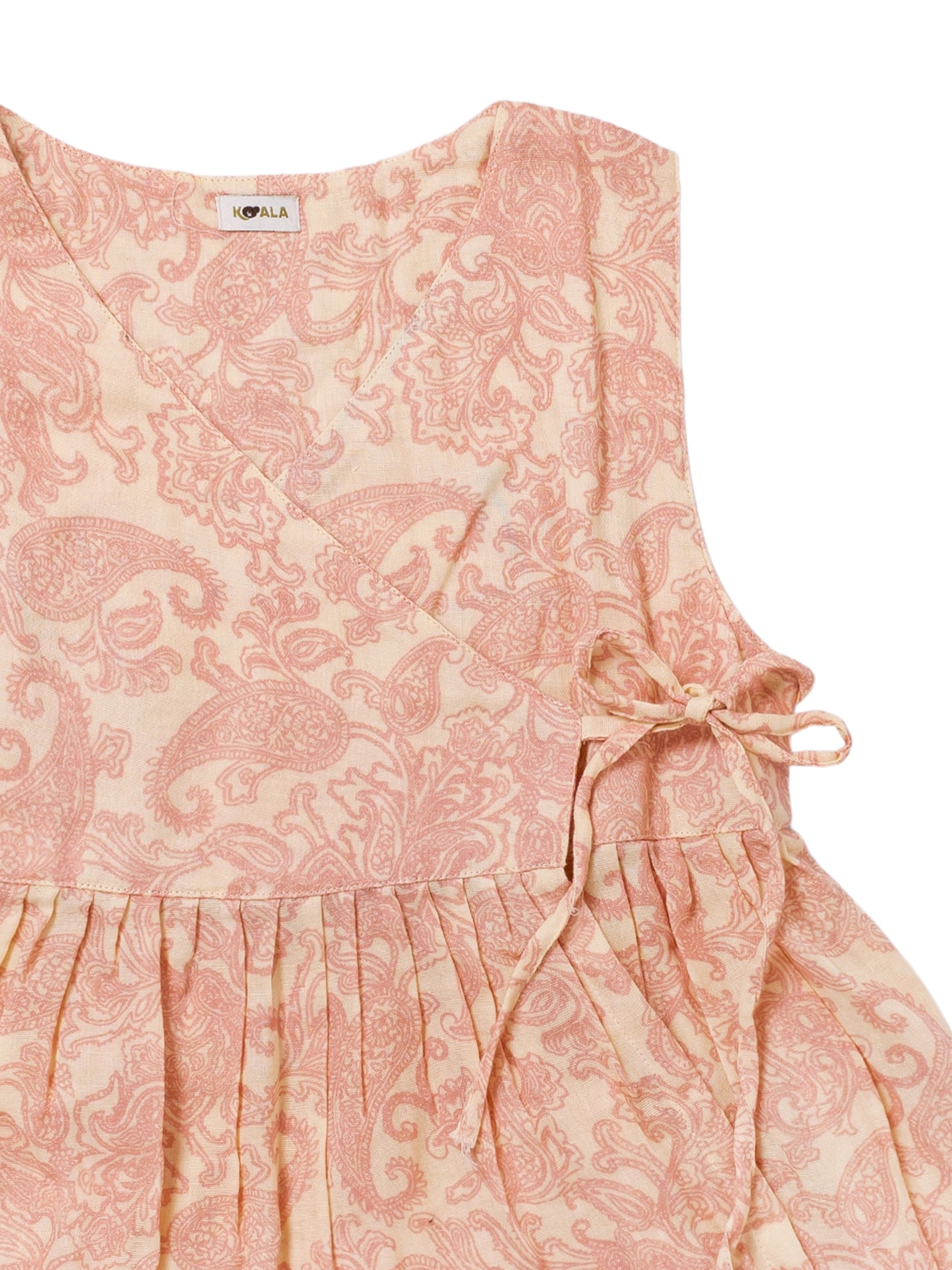 Peach Whisper Wrap Dress