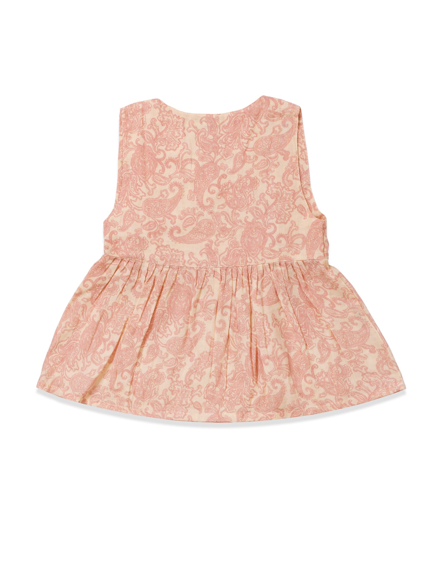 Peach Whisper Wrap Dress