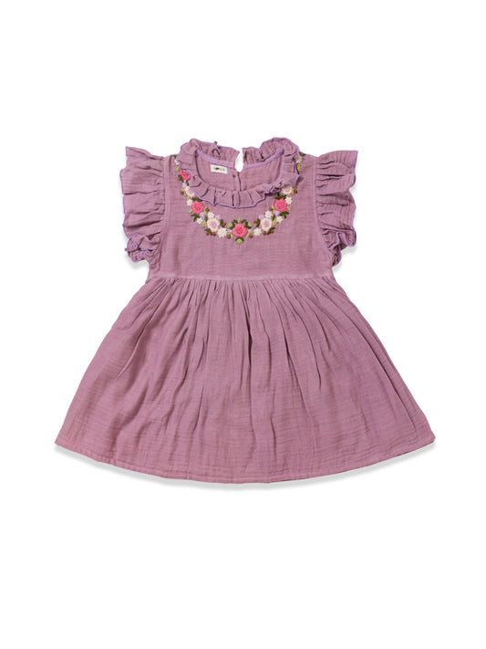 Lavender Handcrafted Dress