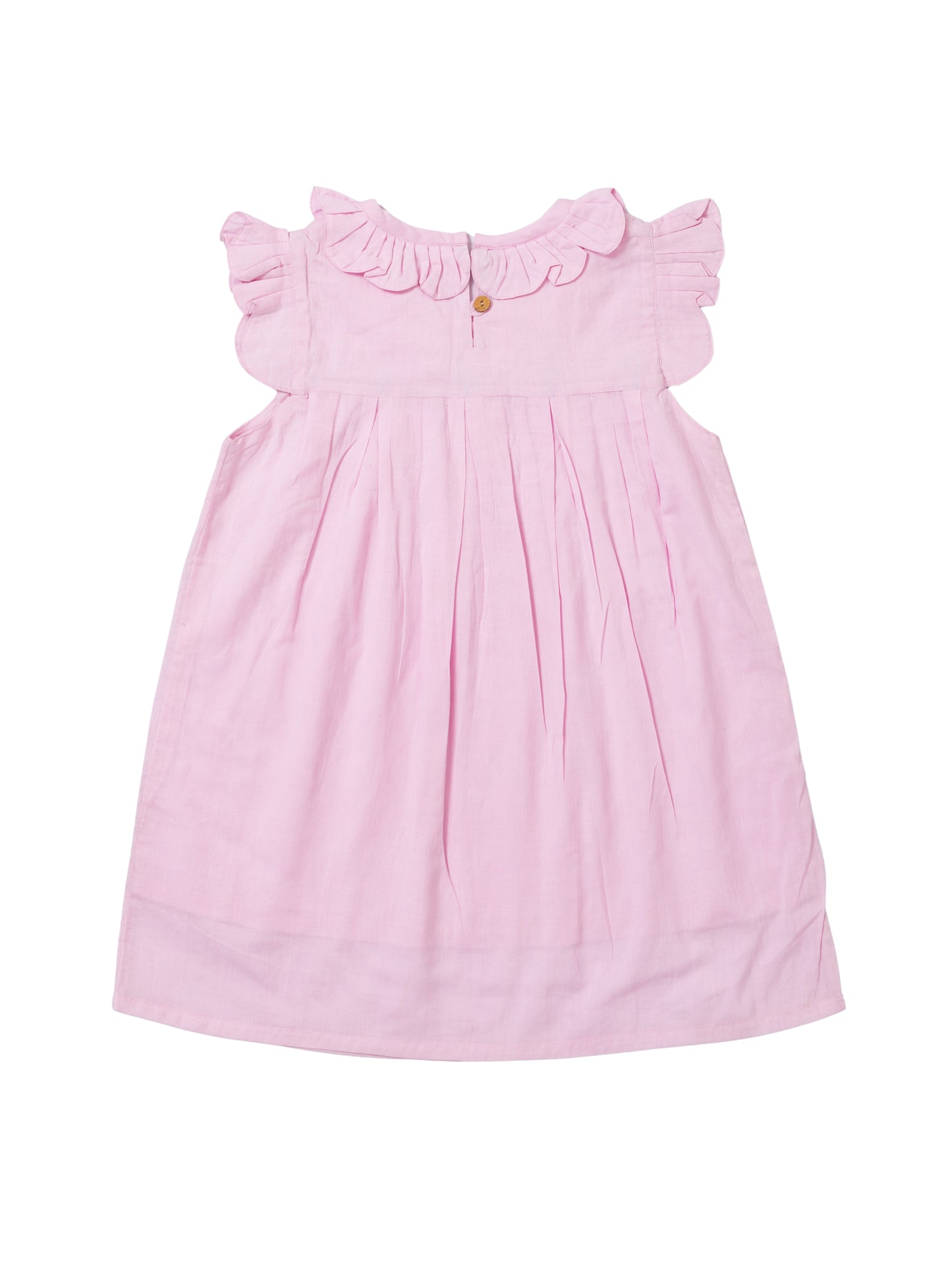 Pink Petal Embroidered Dress