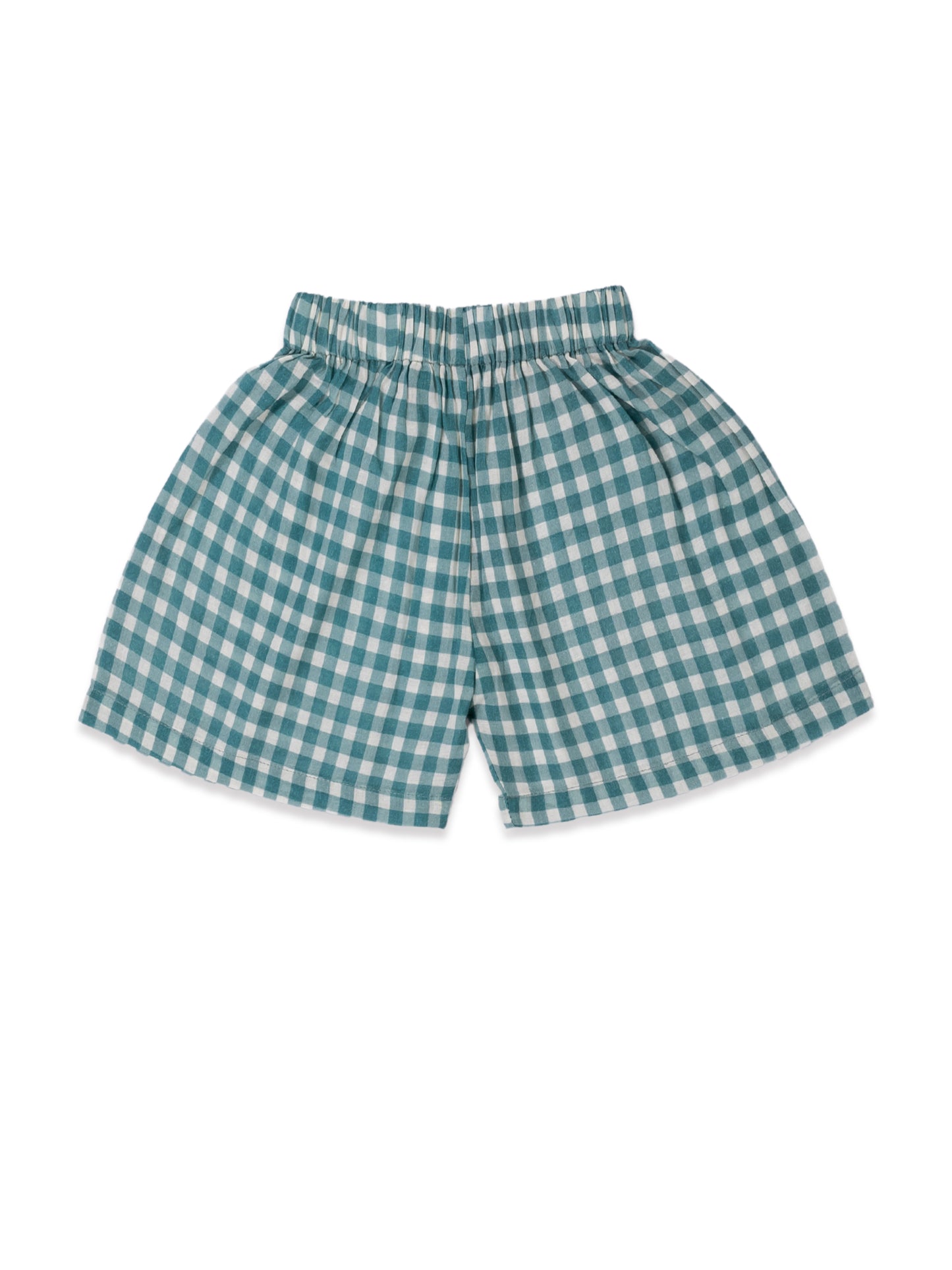 Green Gingham Muslin Cord Set