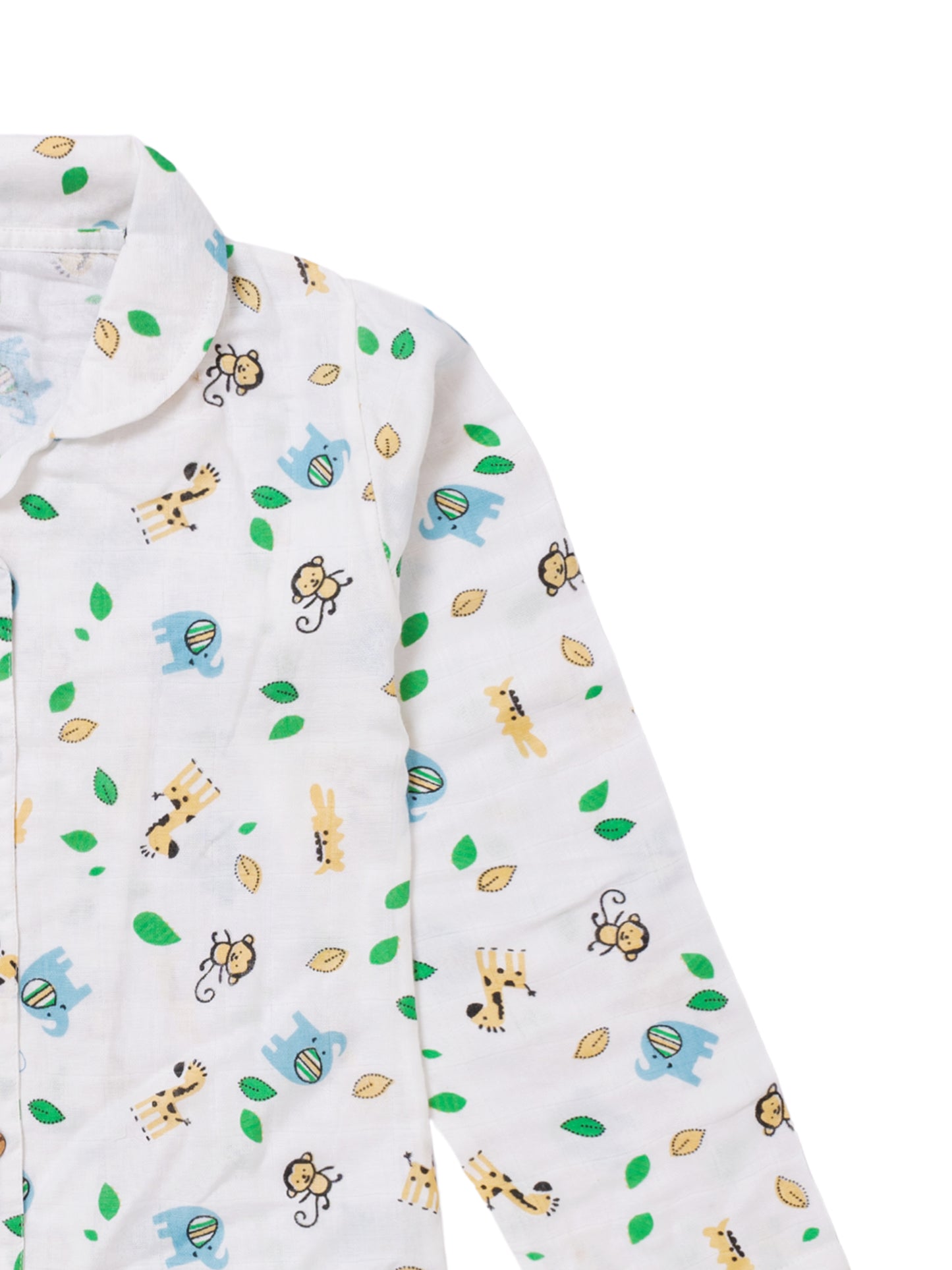 Muslin Cotton Nightsuit – Jungle Safari Print