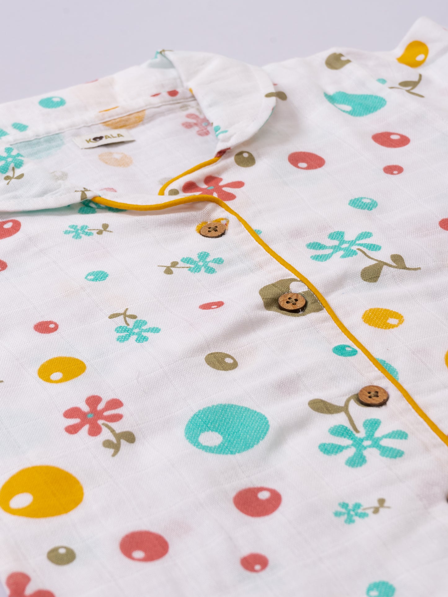 Muslin Cotton Nightsuit - Playful Dots