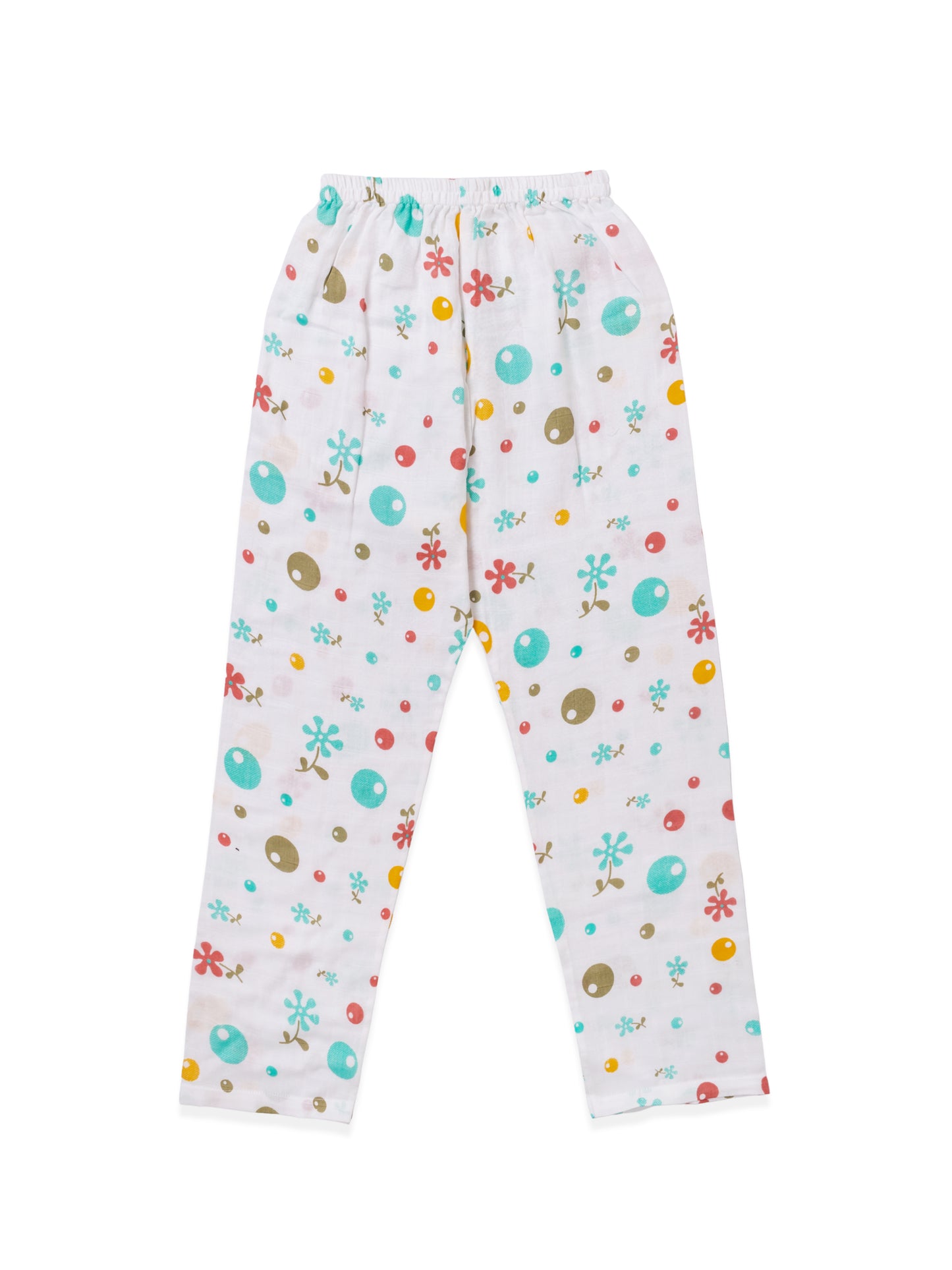 Muslin Cotton Nightsuit - Playful Dots