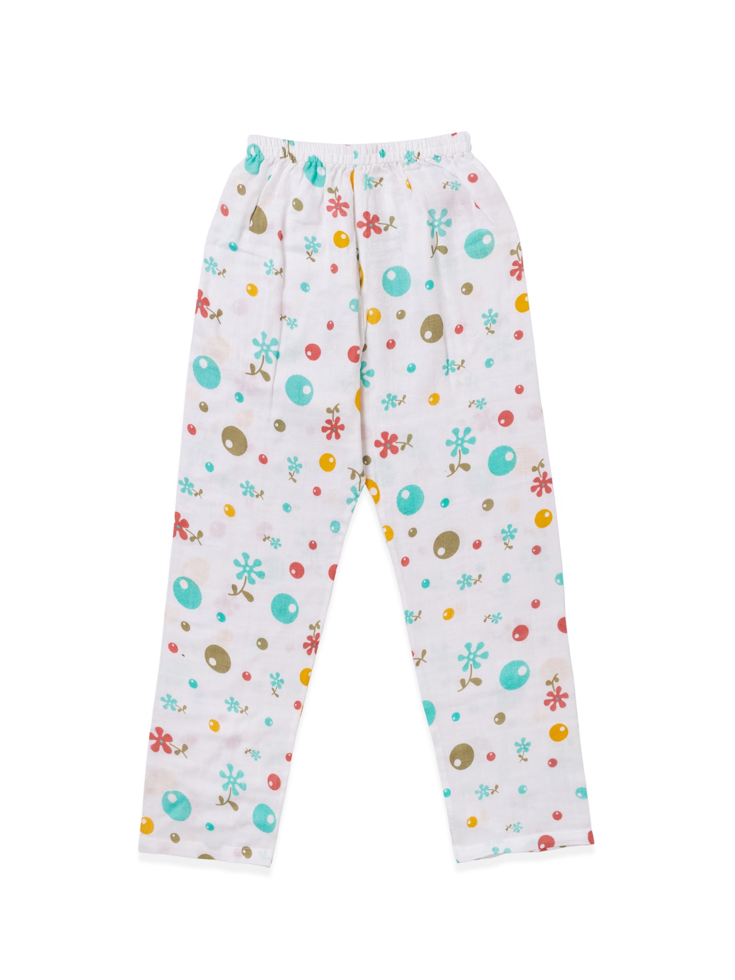 Muslin Cotton Nightsuit - Playful Dots
