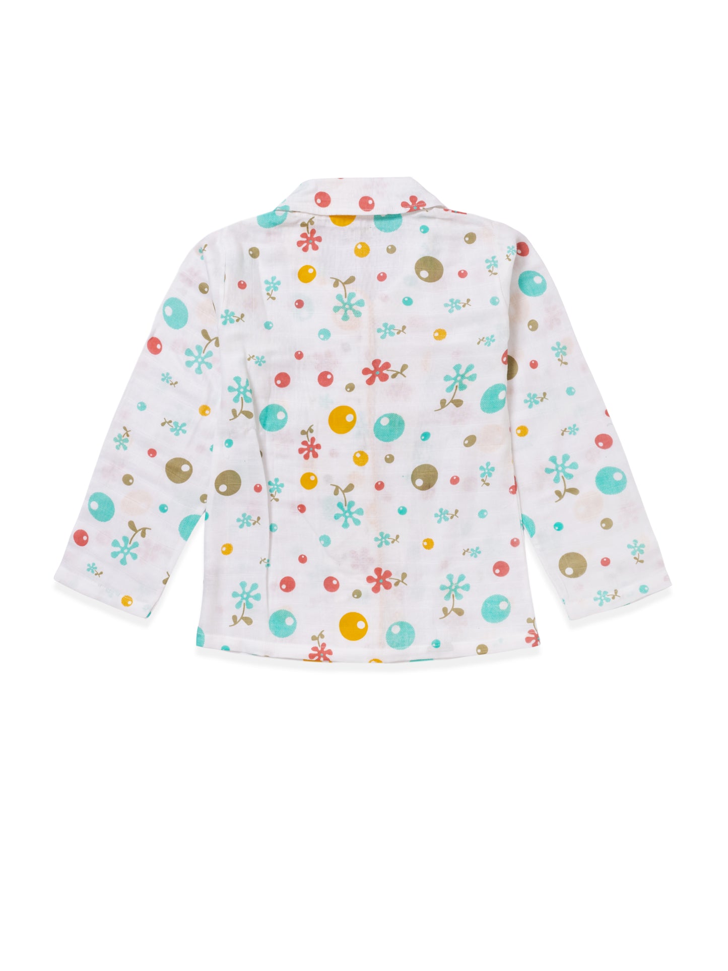 Muslin Cotton Nightsuit - Playful Dots