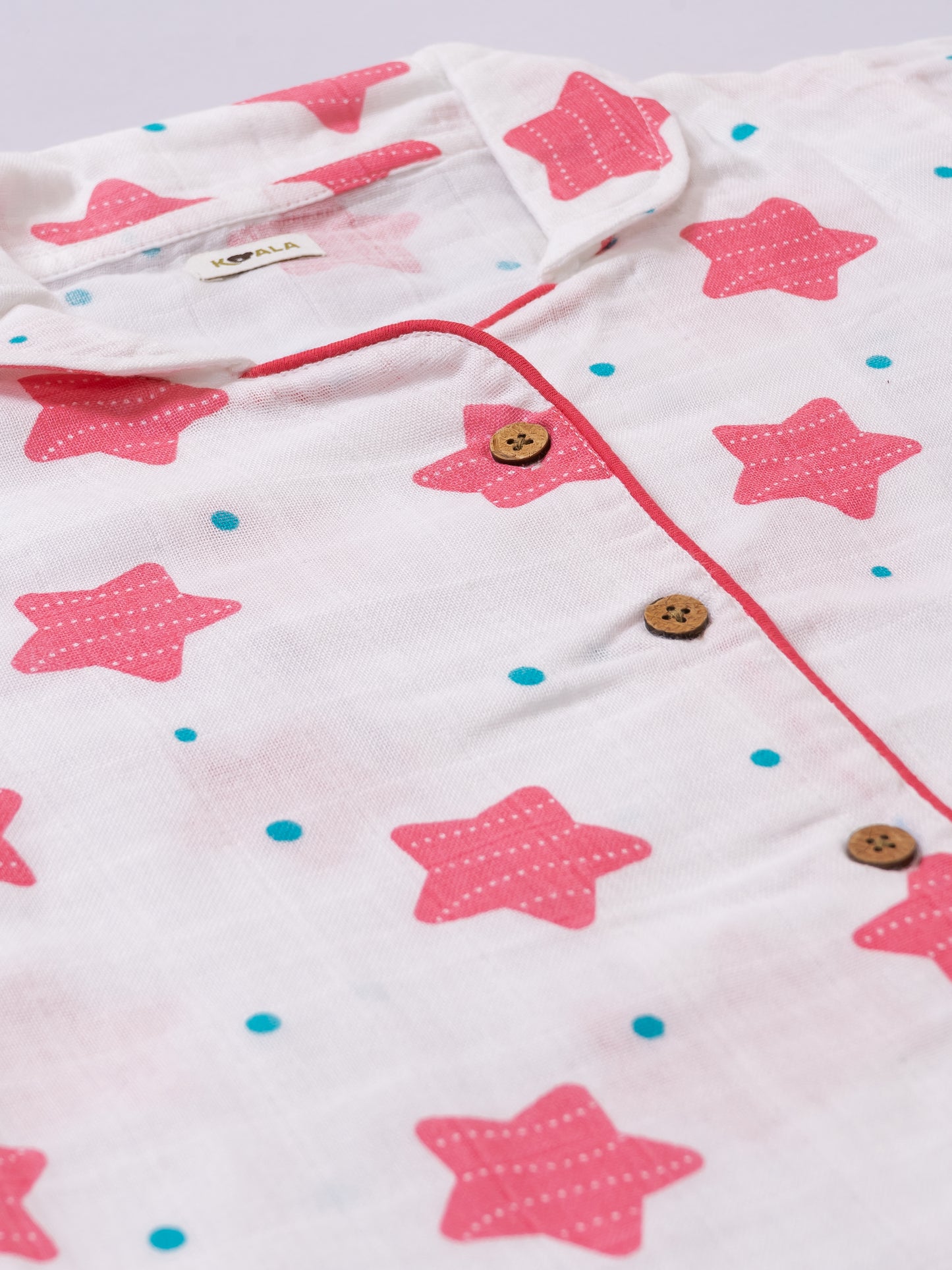 Muslin Cotton Nightsuit- Starry Dreams