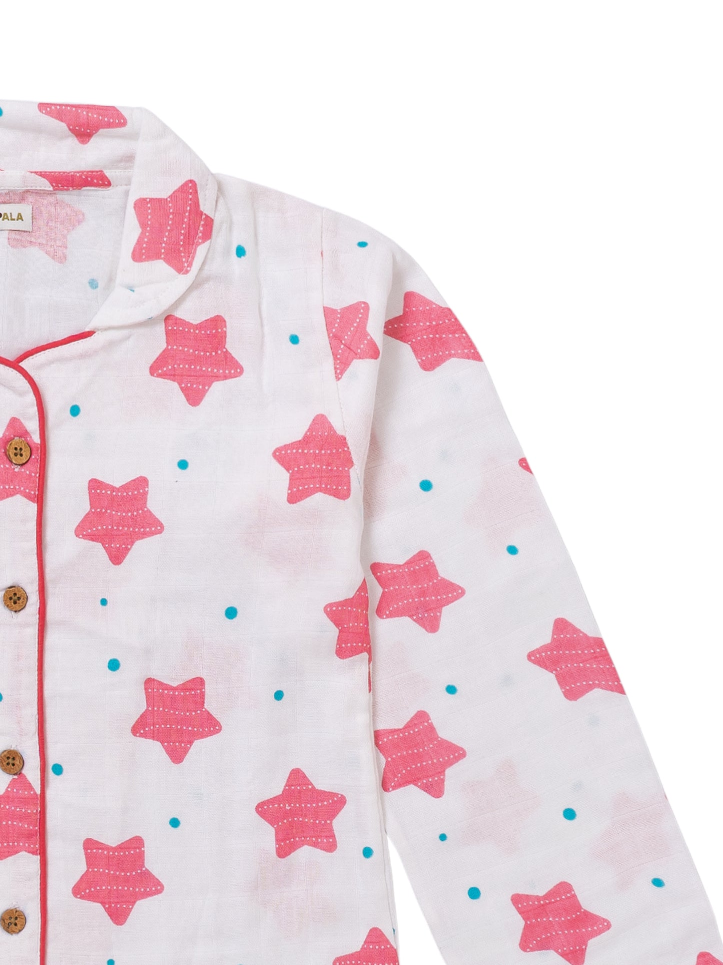 Muslin Cotton Nightsuit- Starry Dreams