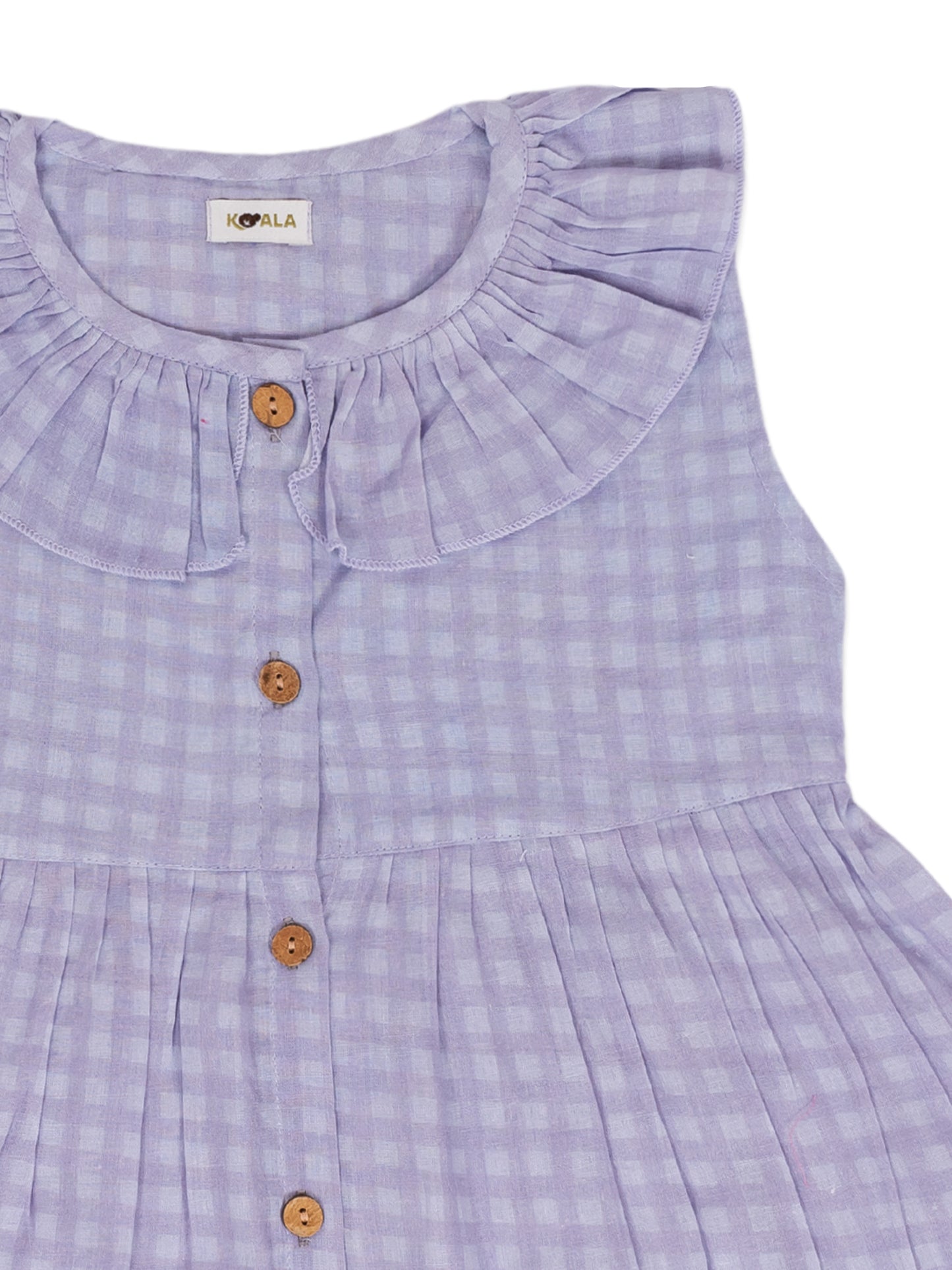 Lavender Gingham Mumul Dress