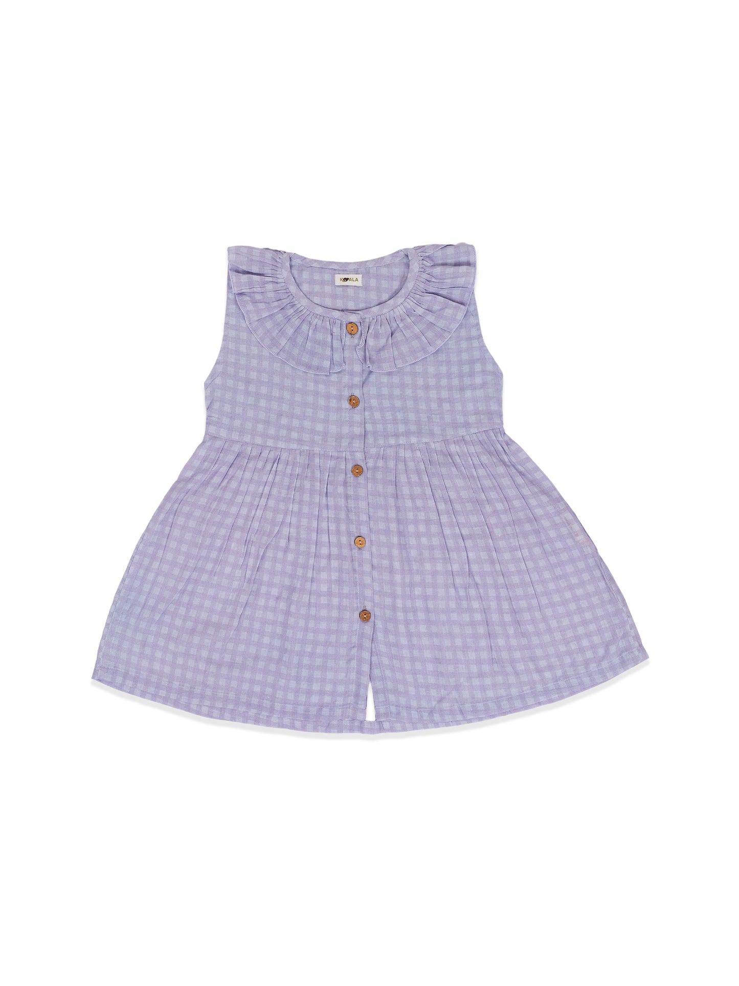 Lavender Gingham Mumul Dress