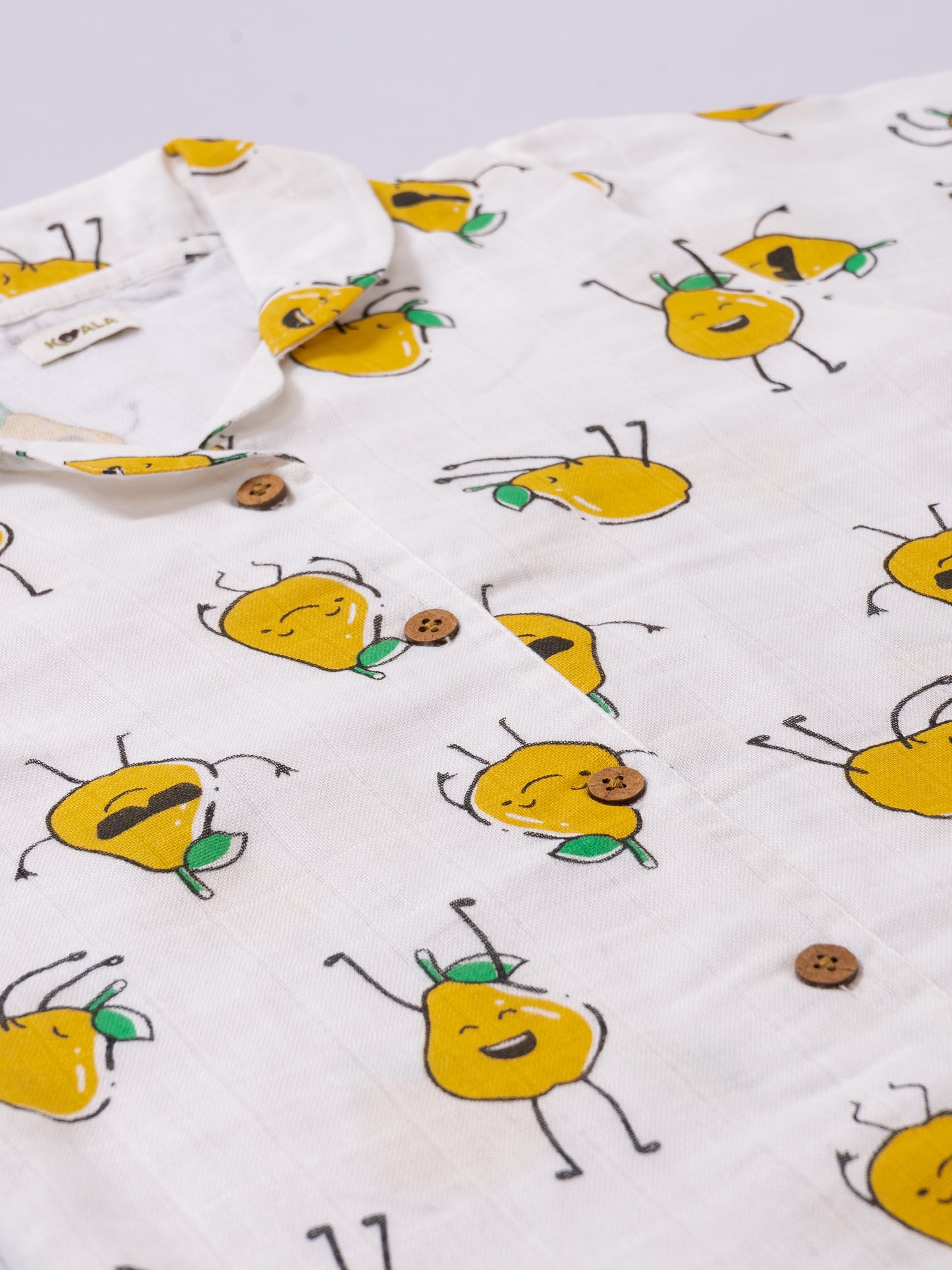 Muslin Cotton Nightsuit – Cheerful Pear Print