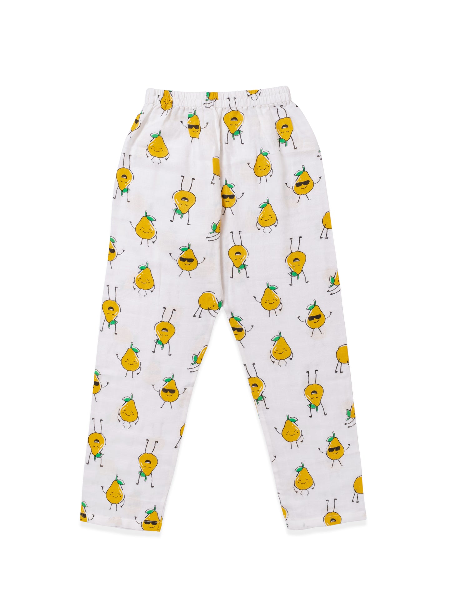 Muslin Cotton Nightsuit – Cheerful Pear Print
