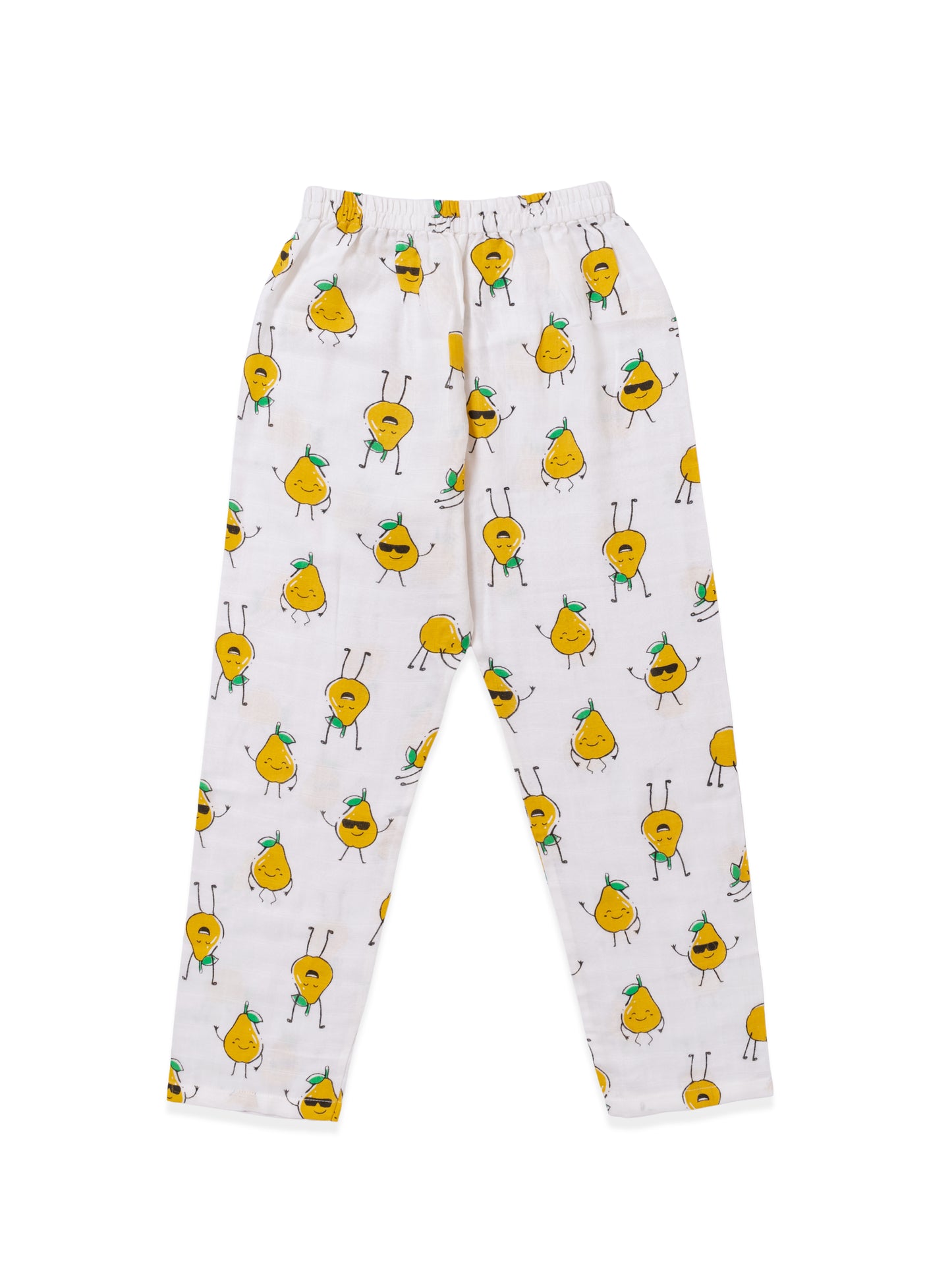 Muslin Cotton Nightsuit – Cheerful Pear Print