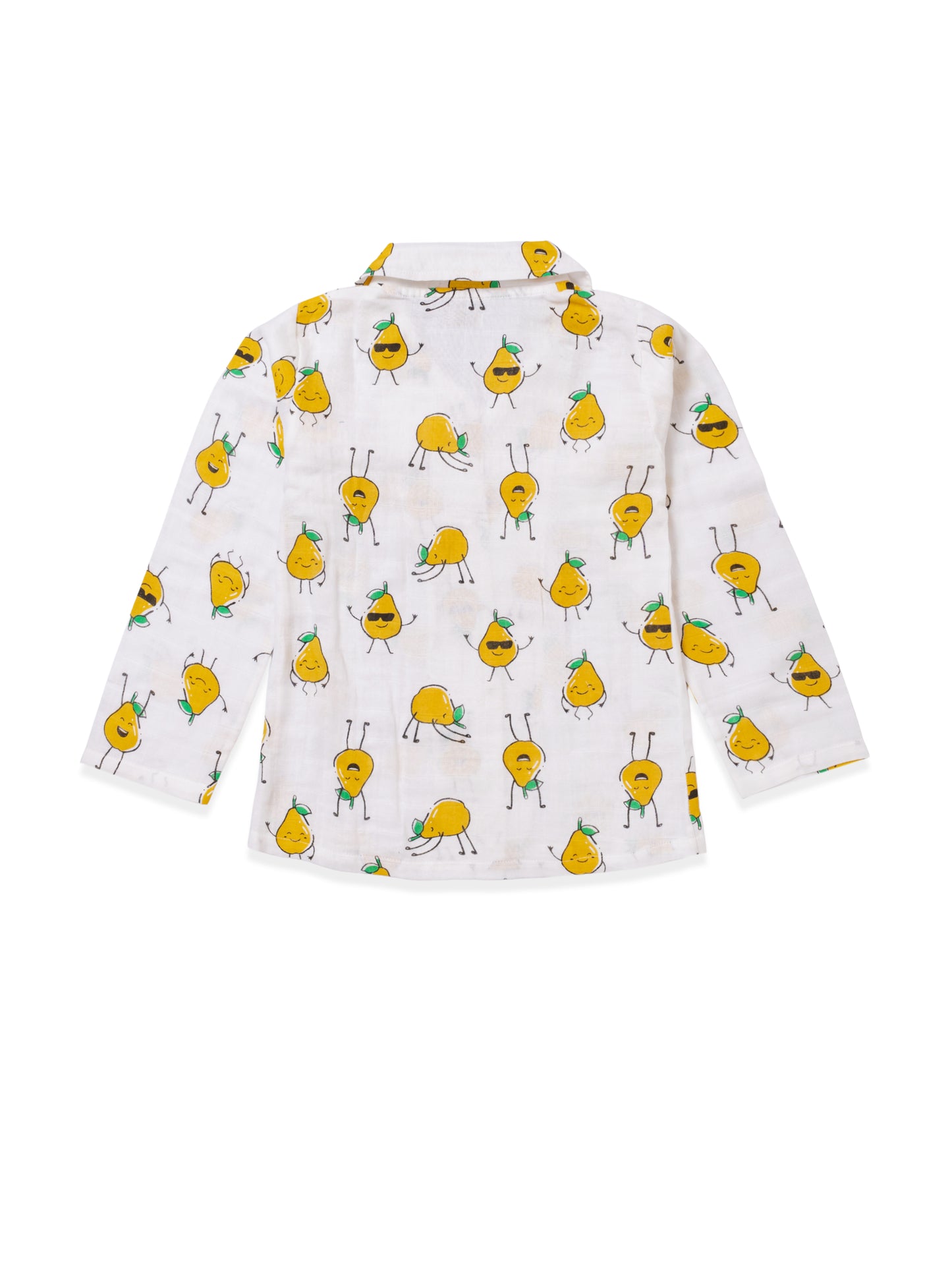 Muslin Cotton Nightsuit – Cheerful Pear Print