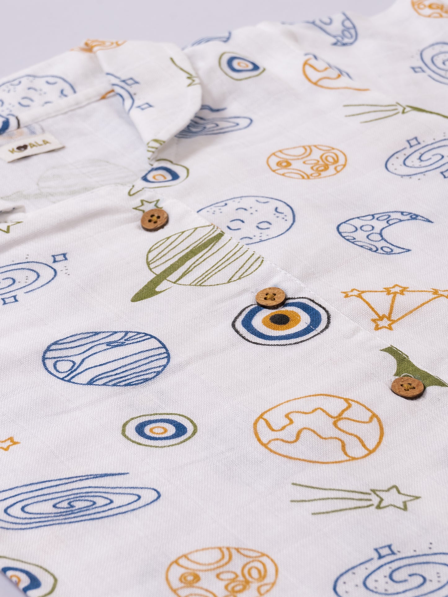 Muslin Cotton Nightsuit – Galaxy Adventure Print