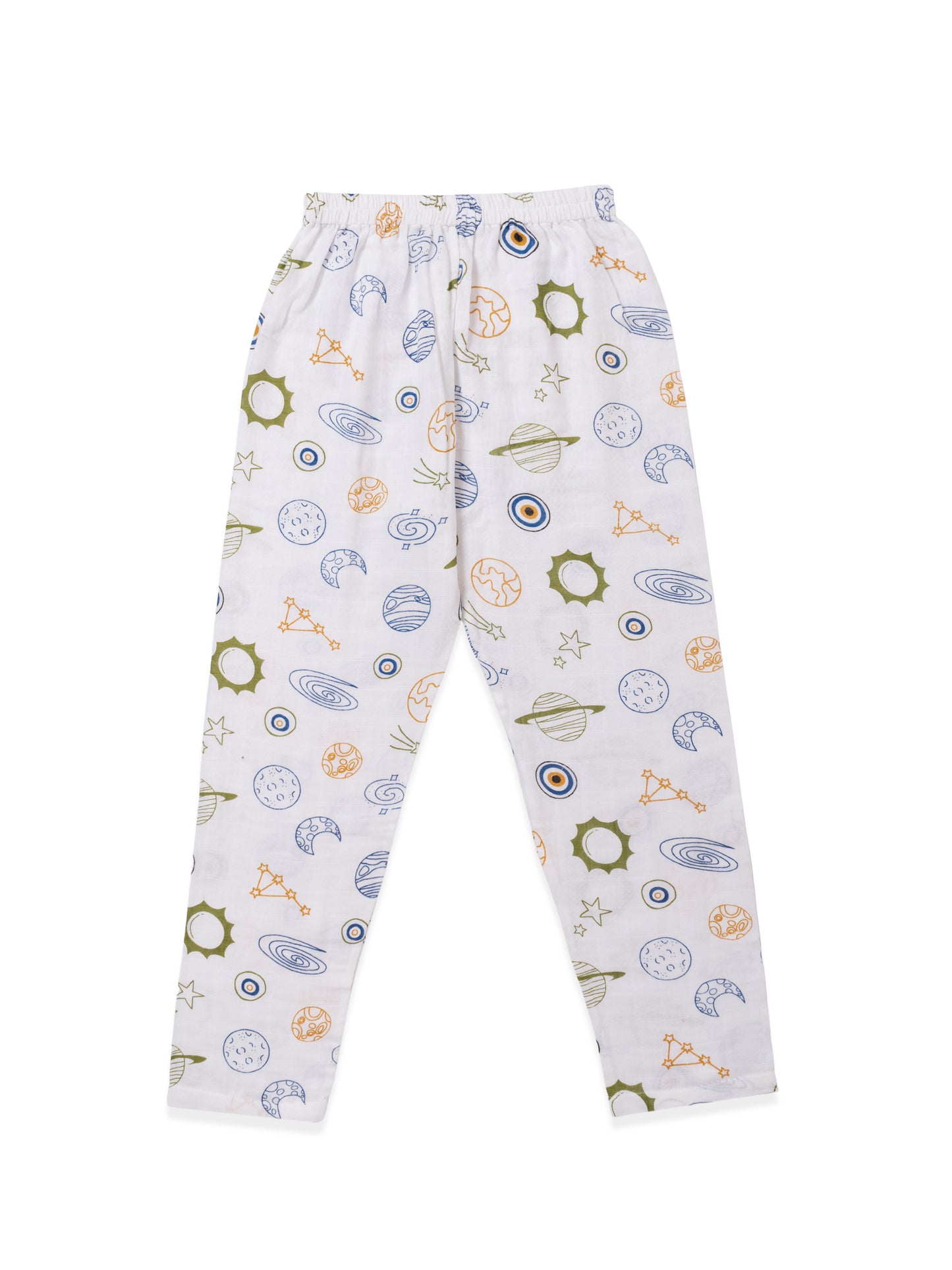 Muslin Cotton Nightsuit – Galaxy Adventure Print