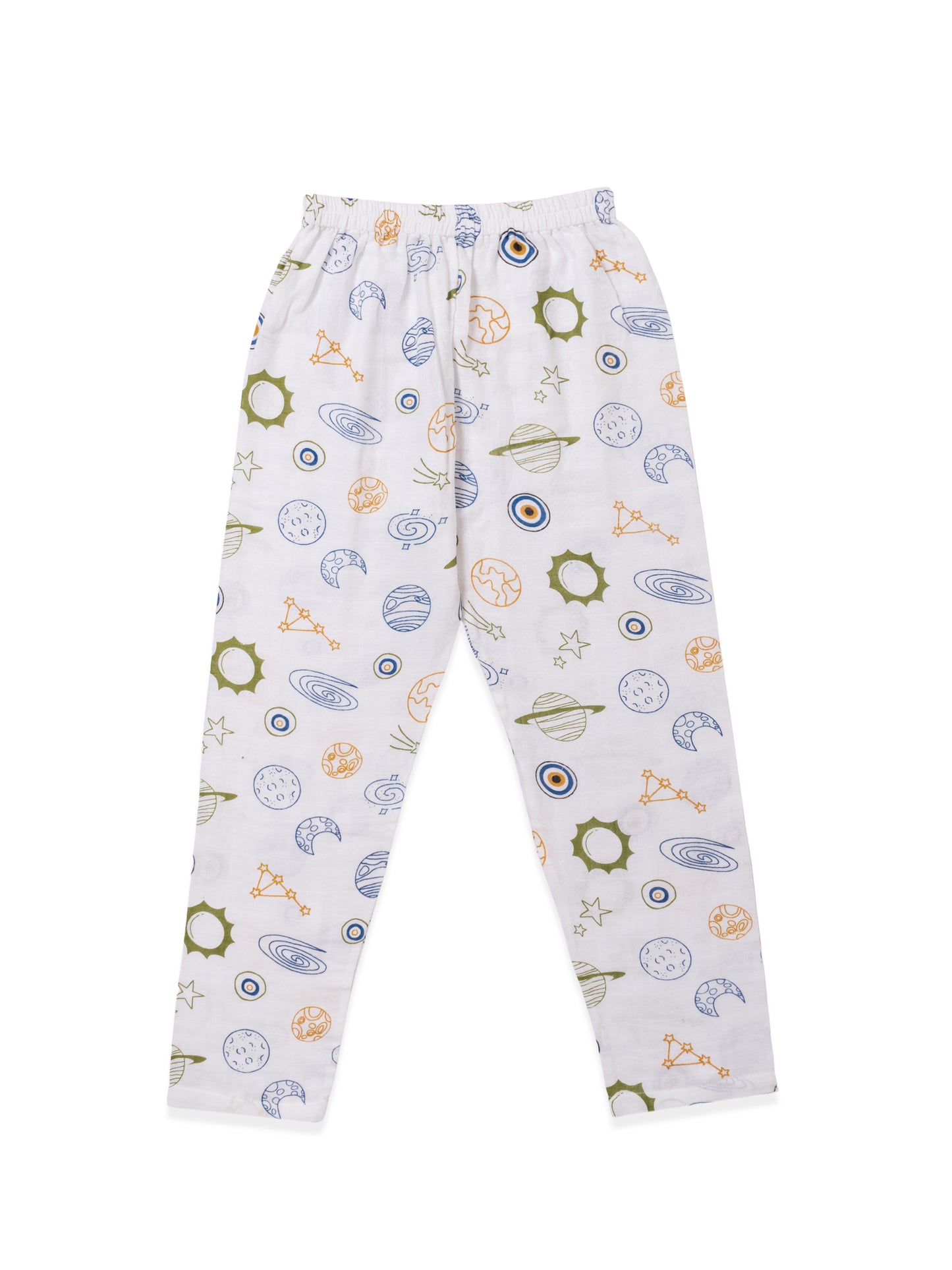 Muslin Cotton Nightsuit – Galaxy Adventure Print