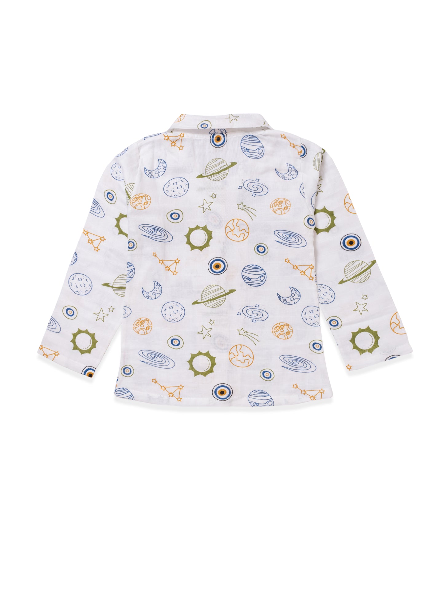 Muslin Cotton Nightsuit – Galaxy Adventure Print