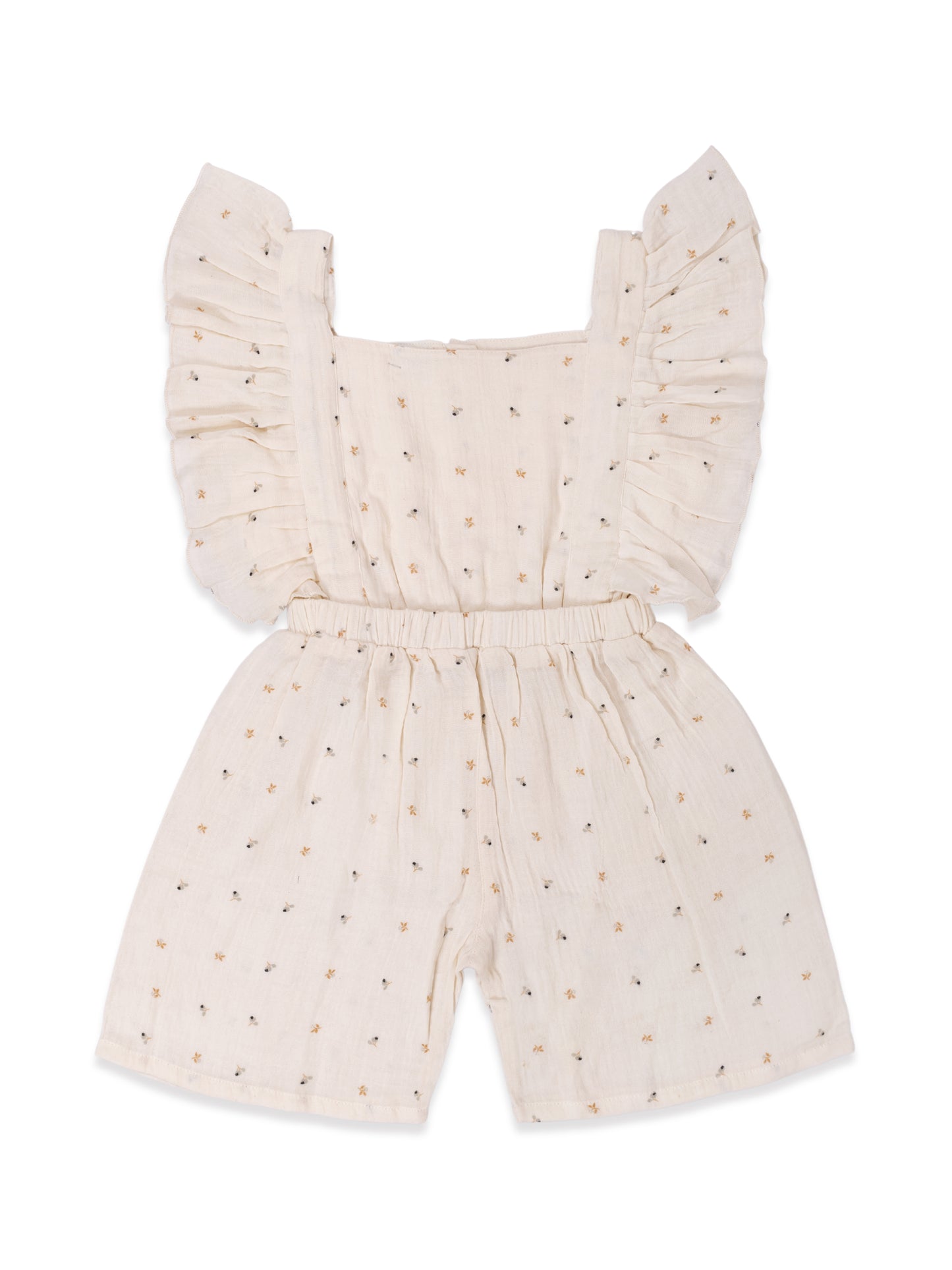 Girls White Jumpsuit