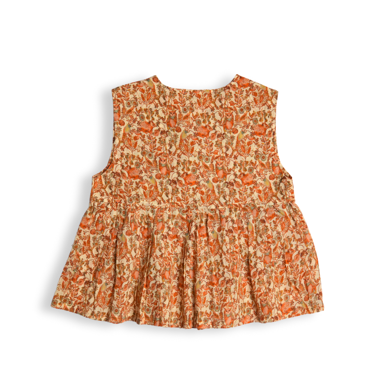 Autumn Bloom Wrap Top