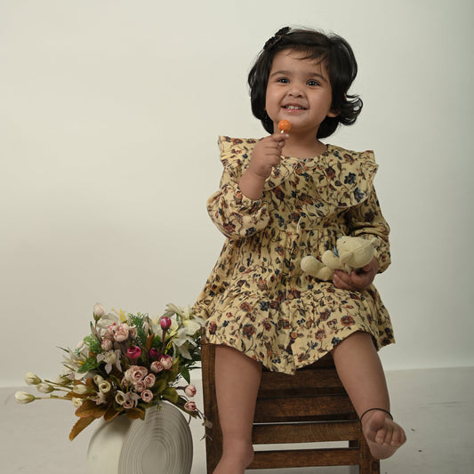 Floral A - Line Dress