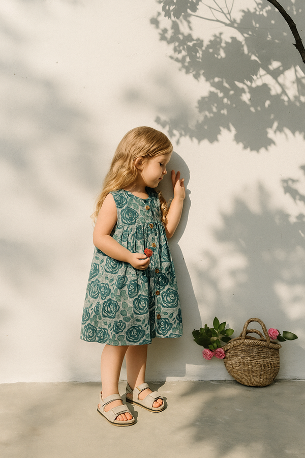 Meadow Bloom Front-Open Dress