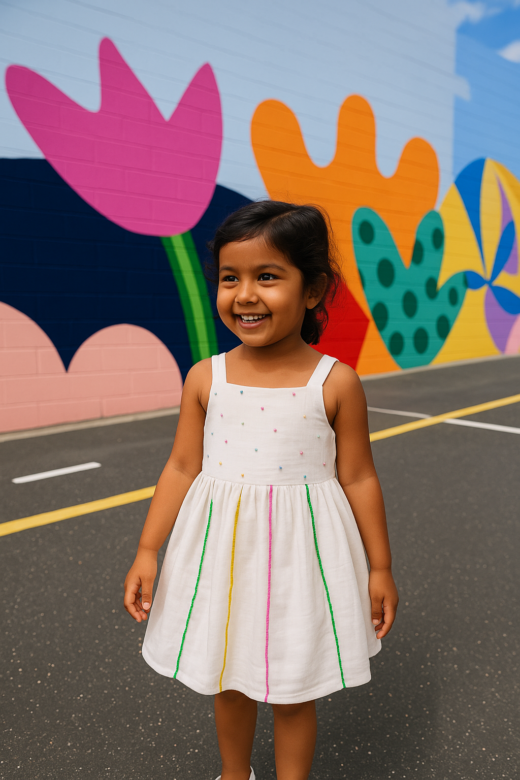 Petite Jewel Yoke Dress