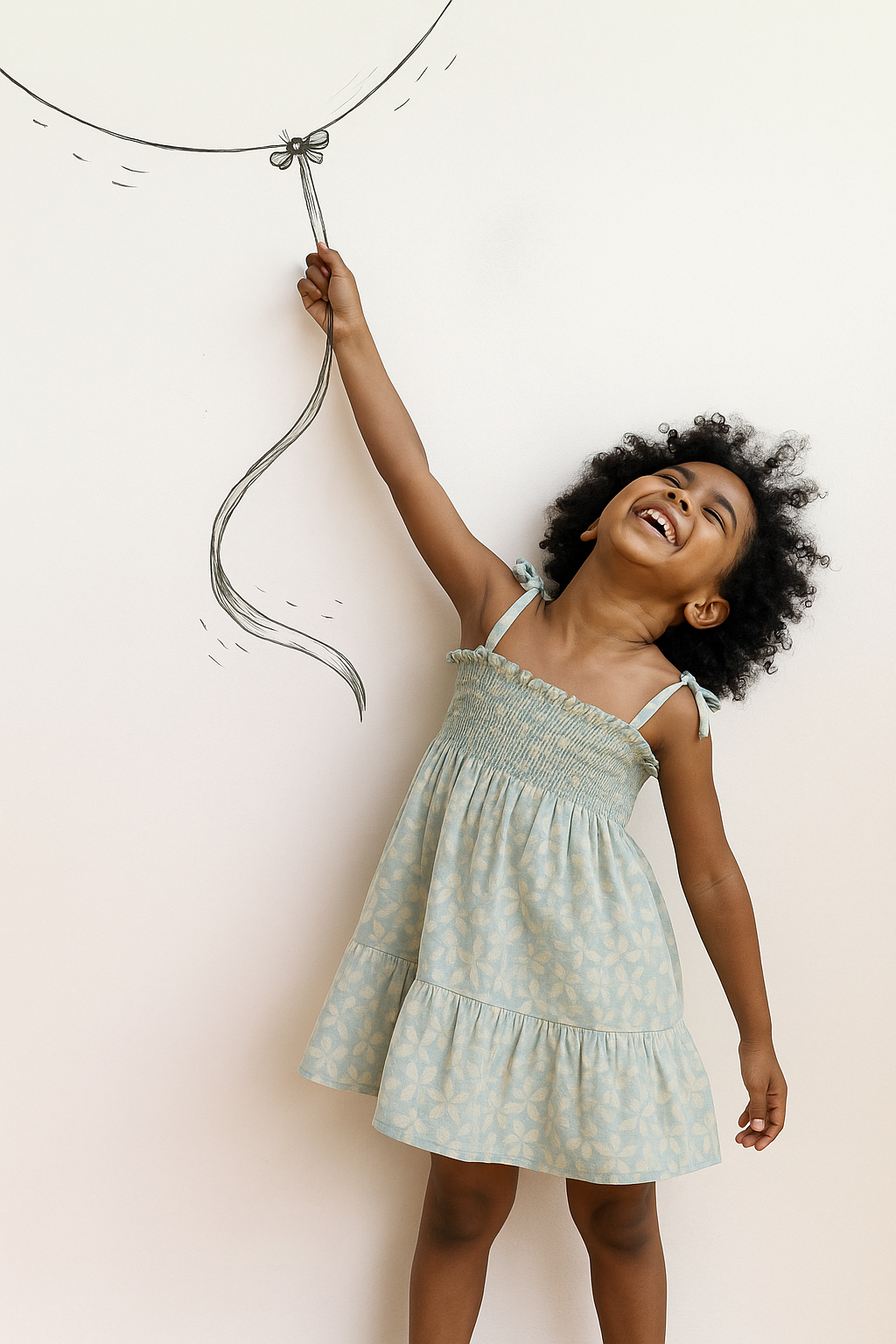 Misty Bloom Smocked Dress