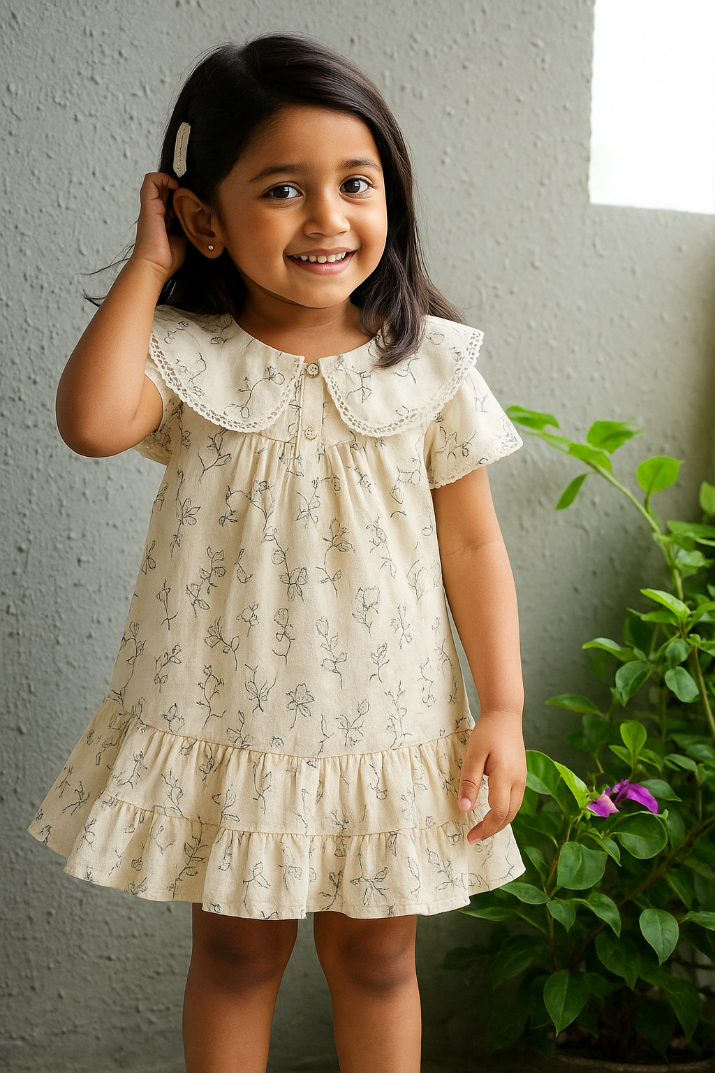 Ivory Petal Dress