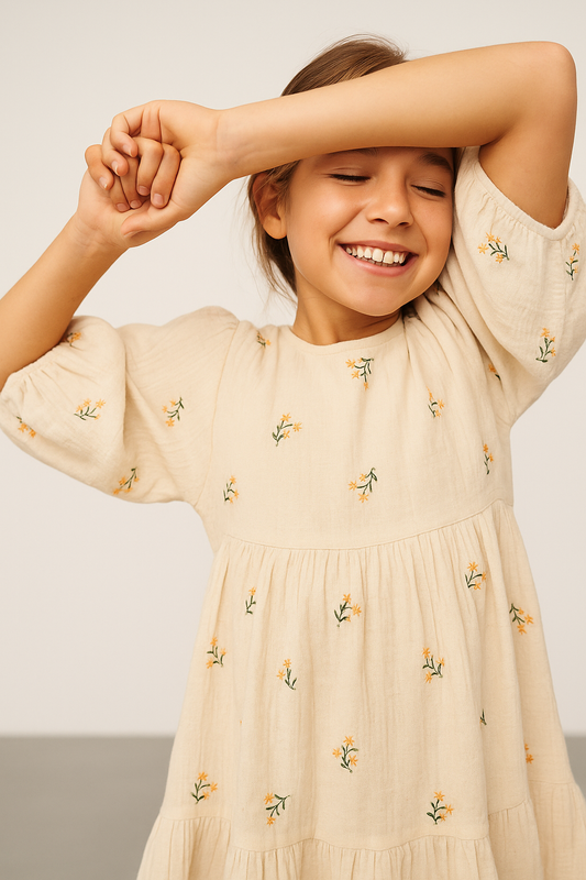 Sunlit Embrodiery Dress