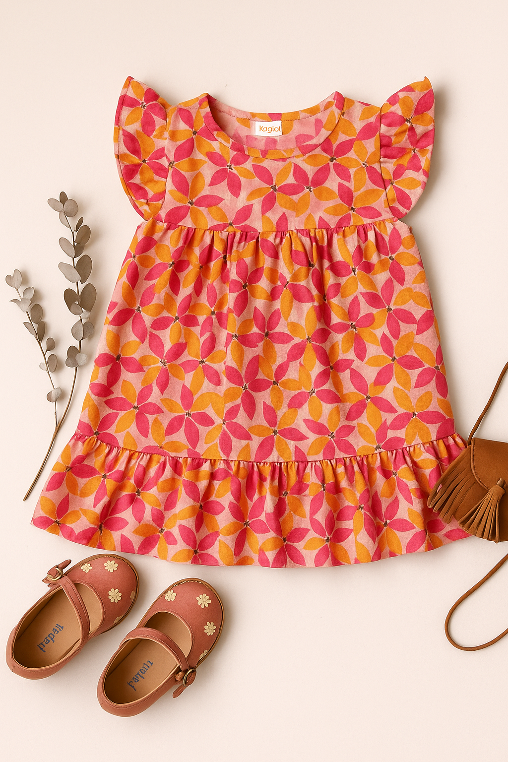 Sunshine Bloom Ruffle Dress