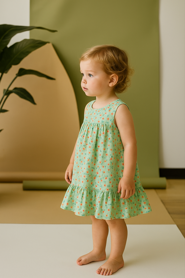Mint Meadow Flare Dress
