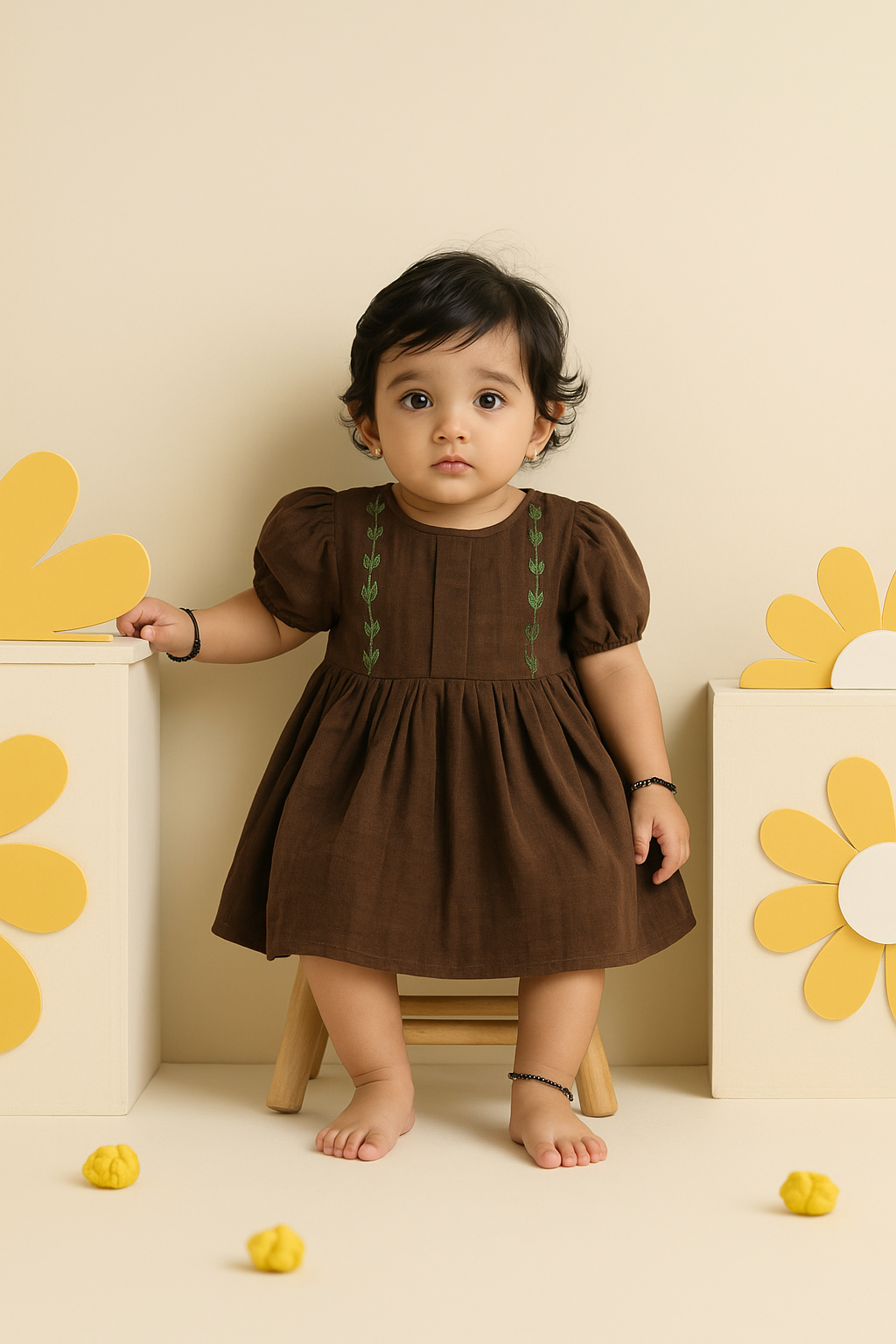 Cocoa Leaf Dress